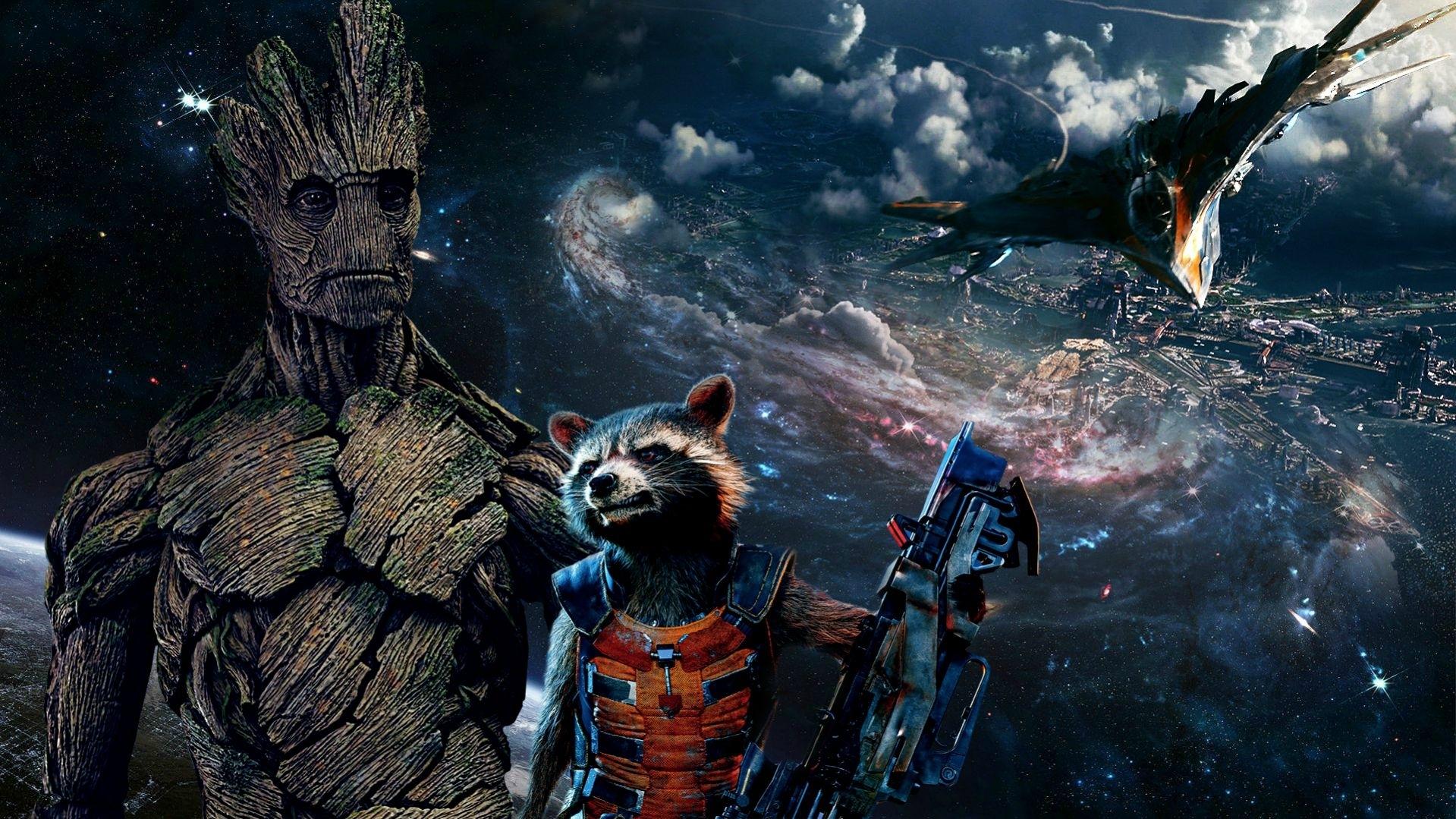 Most Popular Rocket And Groot Wallpaper FULL HD 1920×1080 For PC