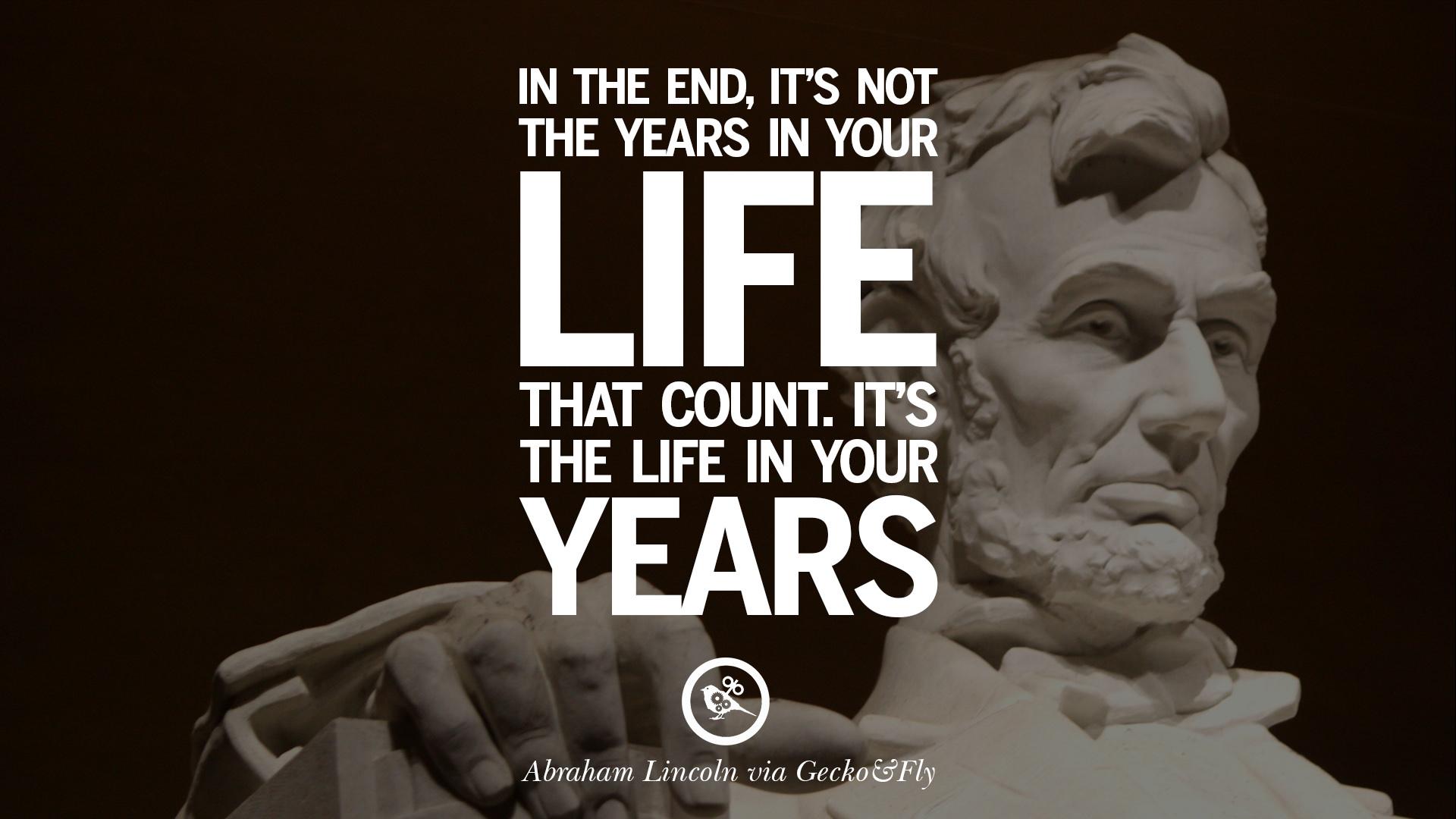 abraham lincoln quotes on life