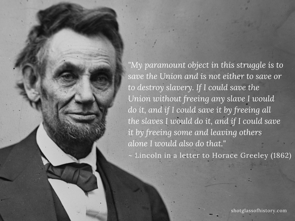 Abraham Lincoln Quote on Slavery and the Civil War
