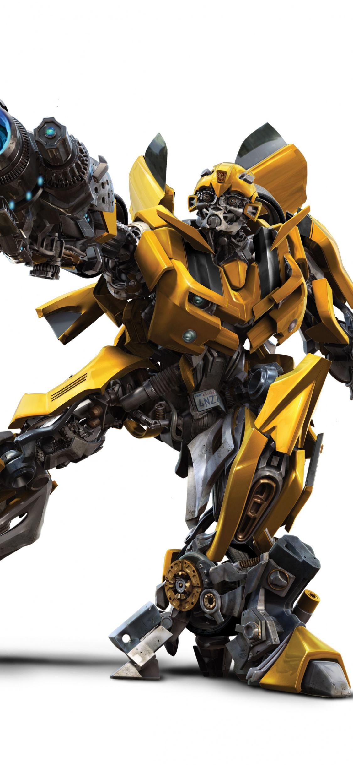 Download 1125x2436 wallpaper bumblebee, movie, car robot