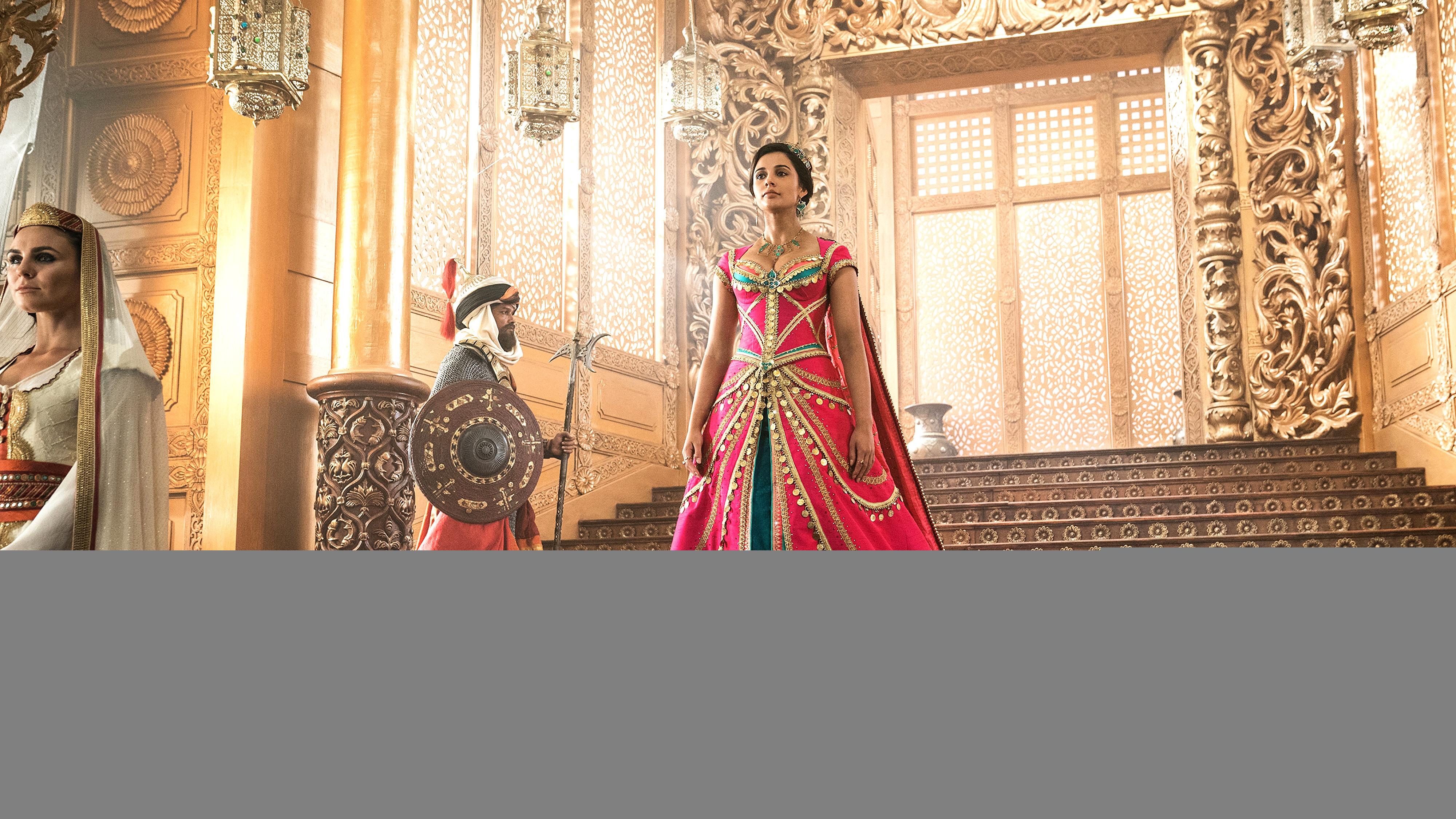 Naomi Scott as Princess Jasmine in Aladdin 2019 4K Wallpaper. HD