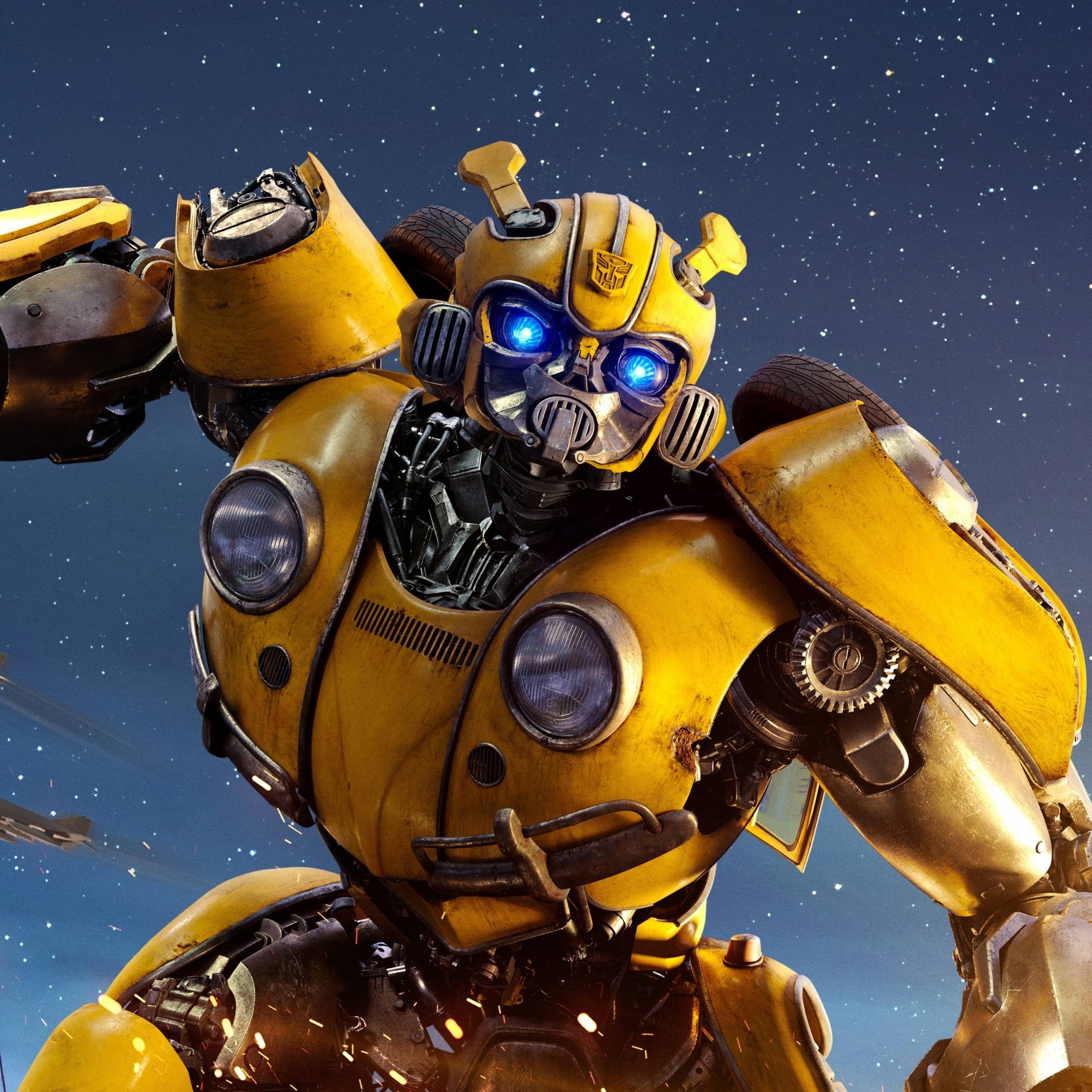 Download 2248x2248 wallpaper movie, robot, bumblebee, ipad air