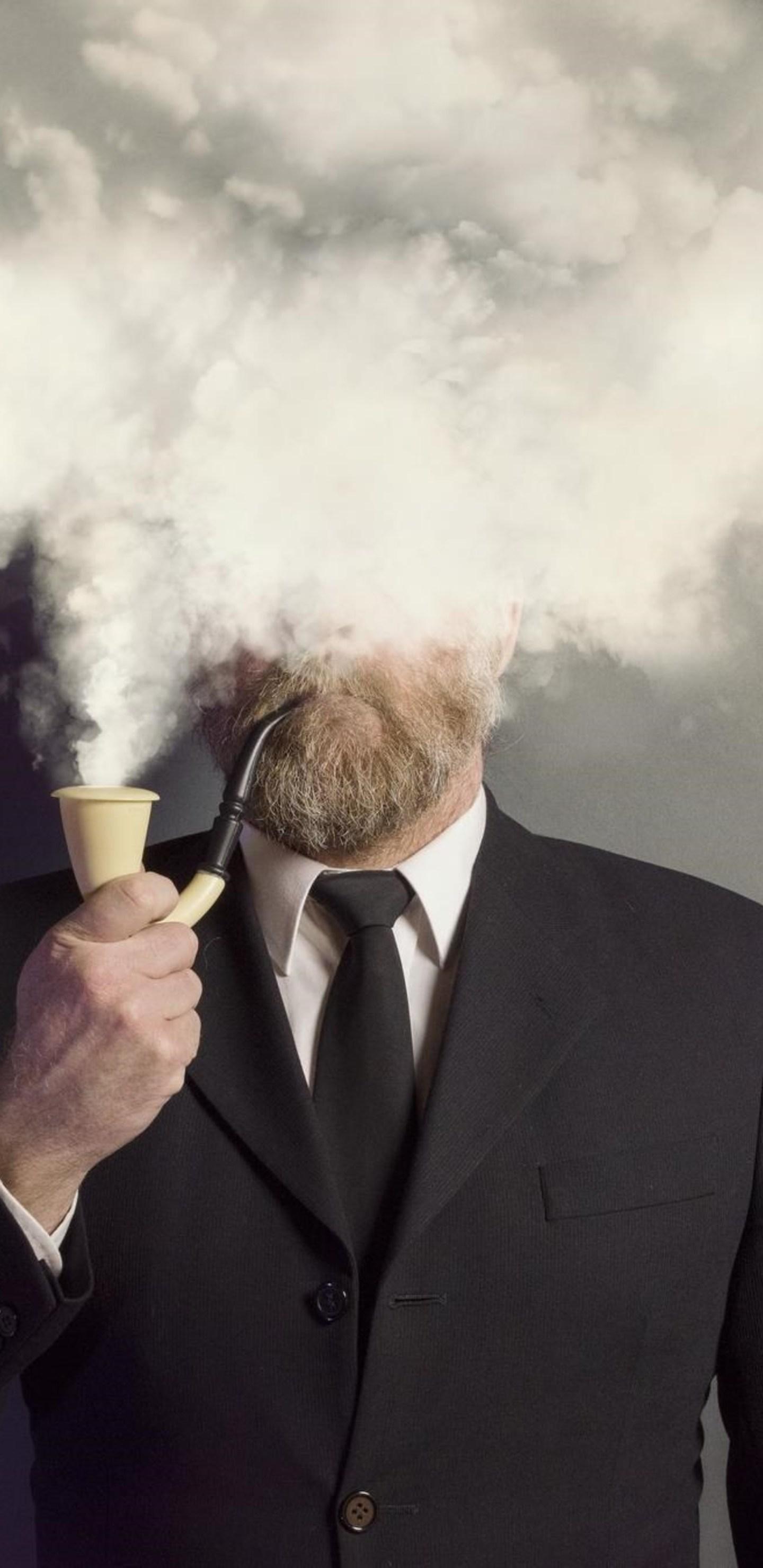 Smoking Beard Man Samsung Galaxy Note 9, 8, S9, S8, SQHD