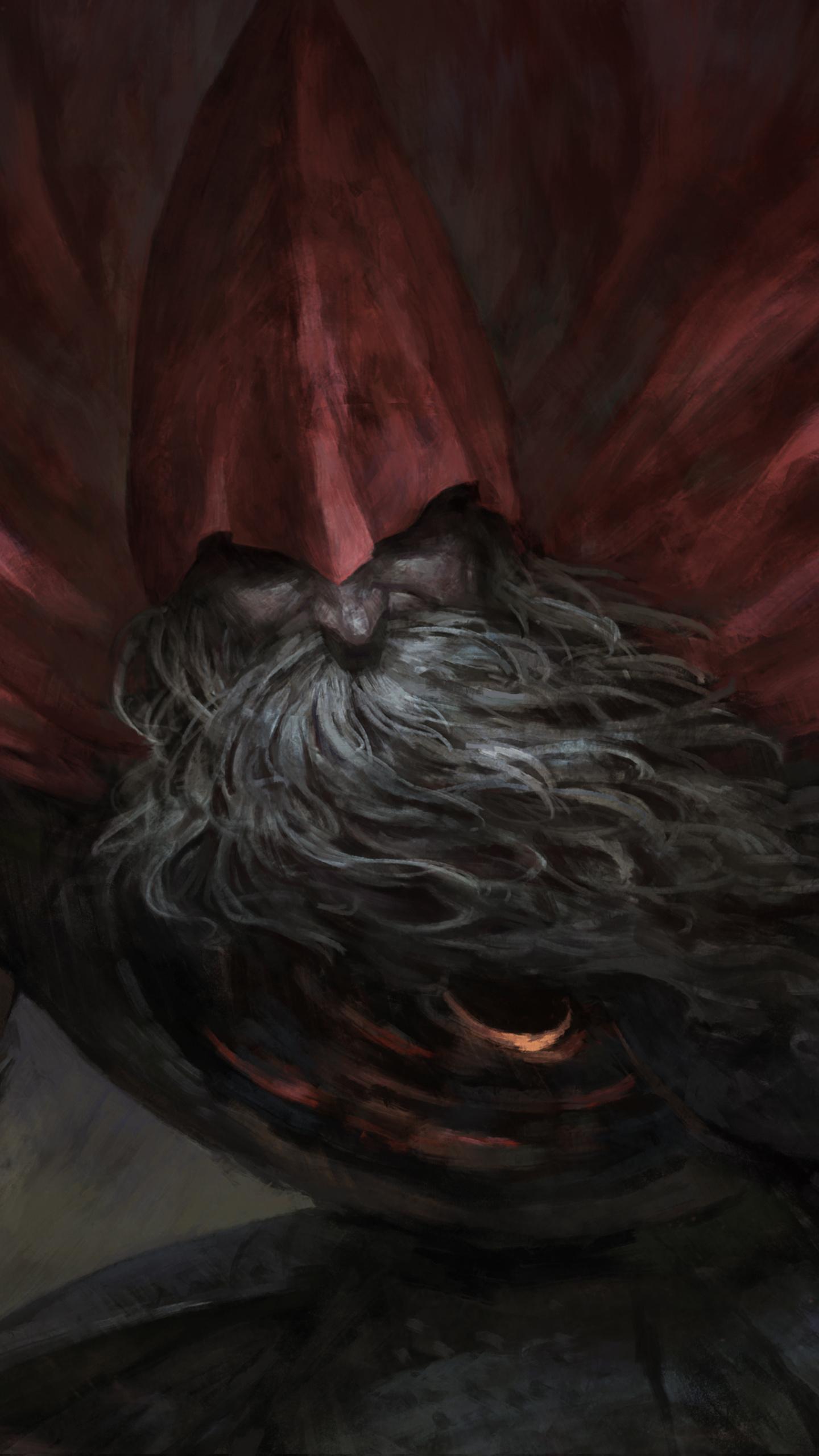 Download 1440x2560 wallpaper big beard man, warrior, dark souls iii