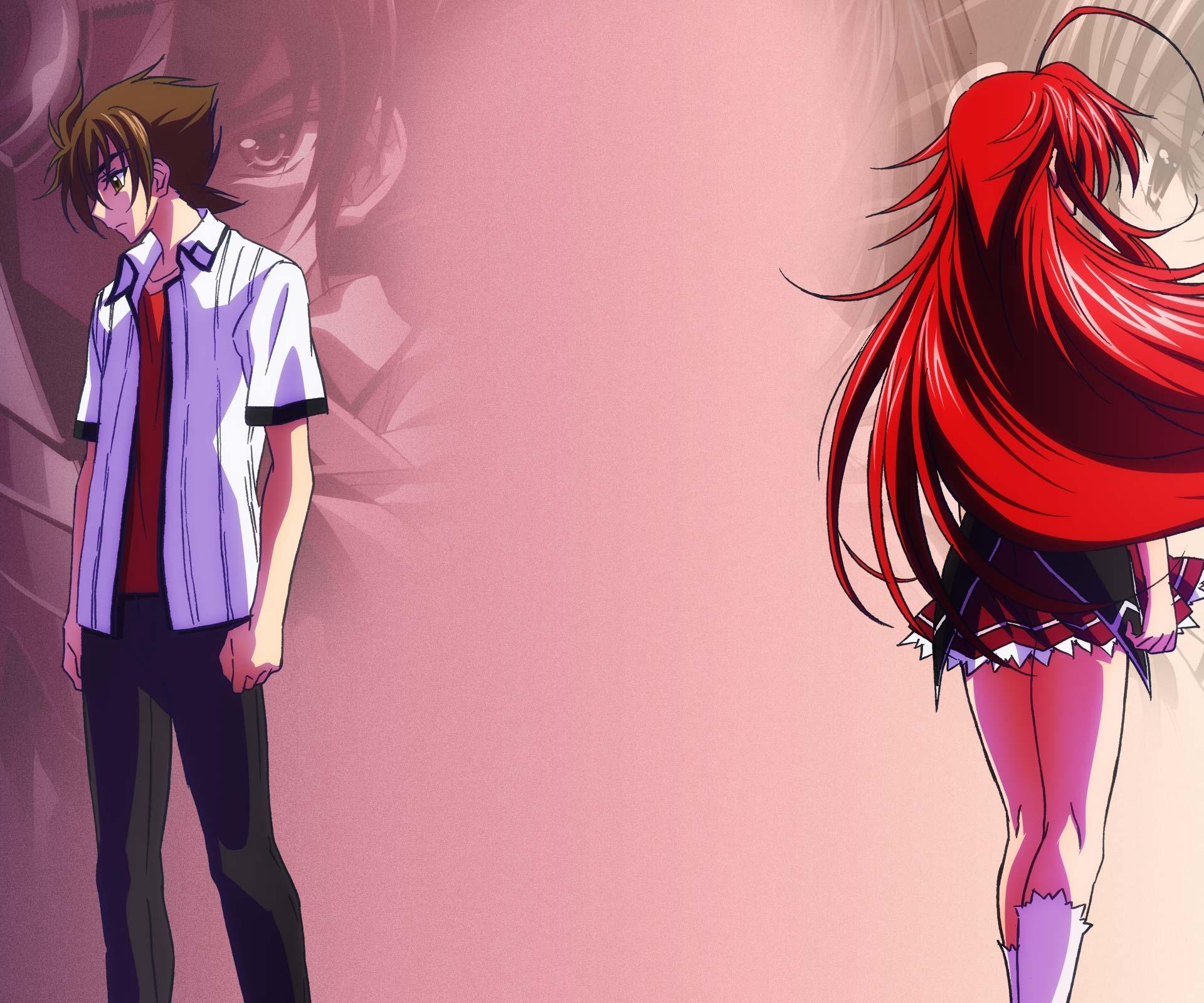 Issei and Rias School DxD Wallpaper (1920x1600)