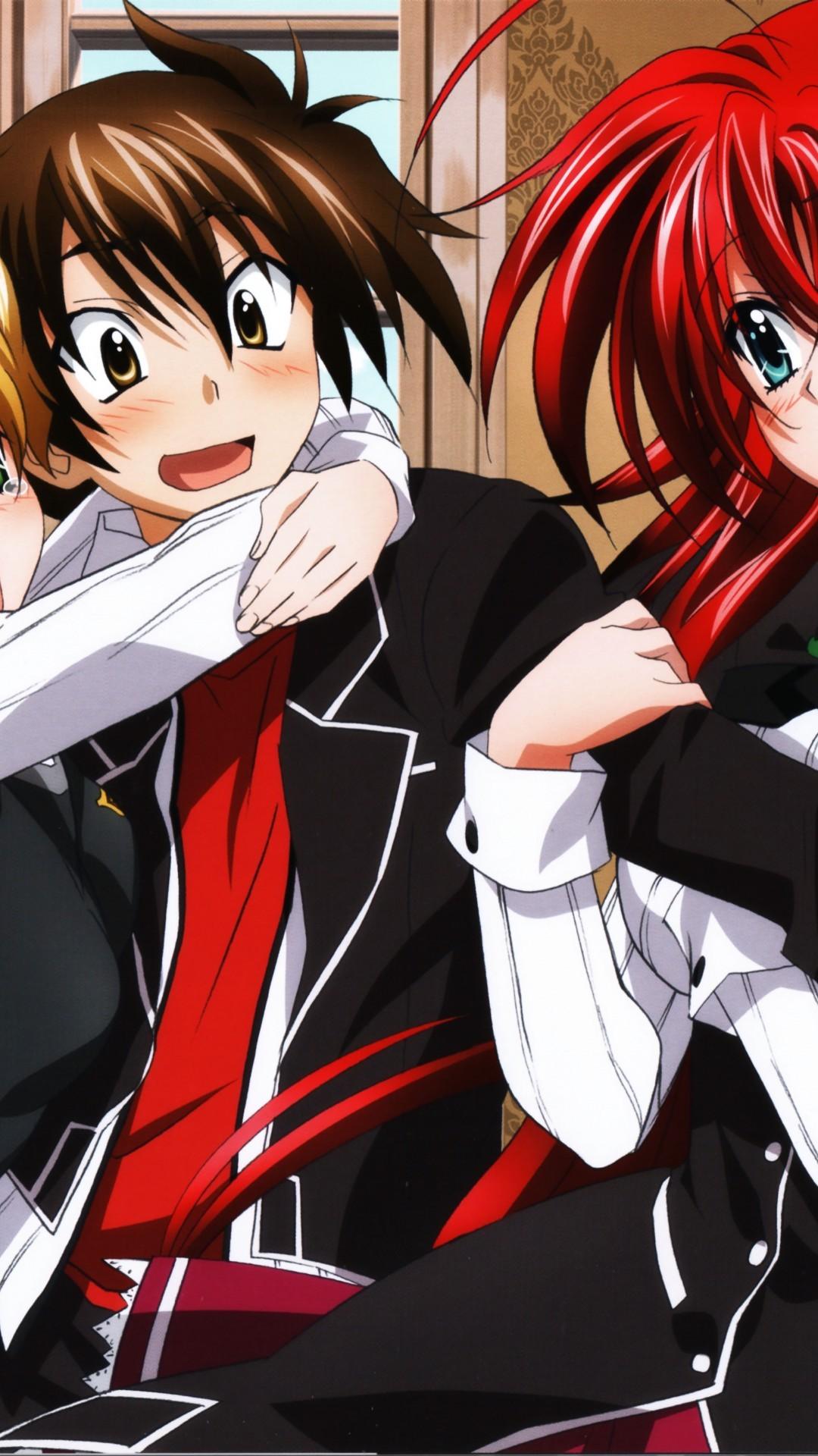Download 1080x1920 High School Dxd, Rias Gremory, Asia Argento, Issei Hyoudou, Redhead Wallpaper for iPhone iPhone 7 Plus, iPhone 6+, Sony Xperia Z, HTC One
