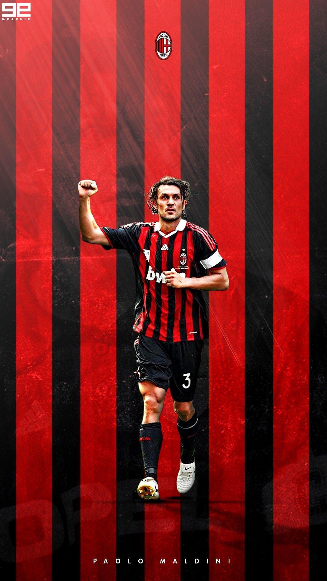 Paolo Maldini. AC Milan. Soccer. Football wallpaper, Paolo