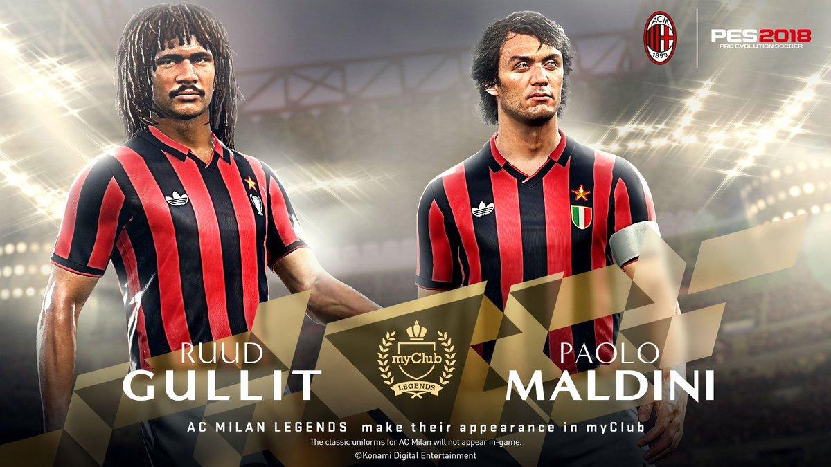 Konami UK Gullit & Paolo Maldini are the two