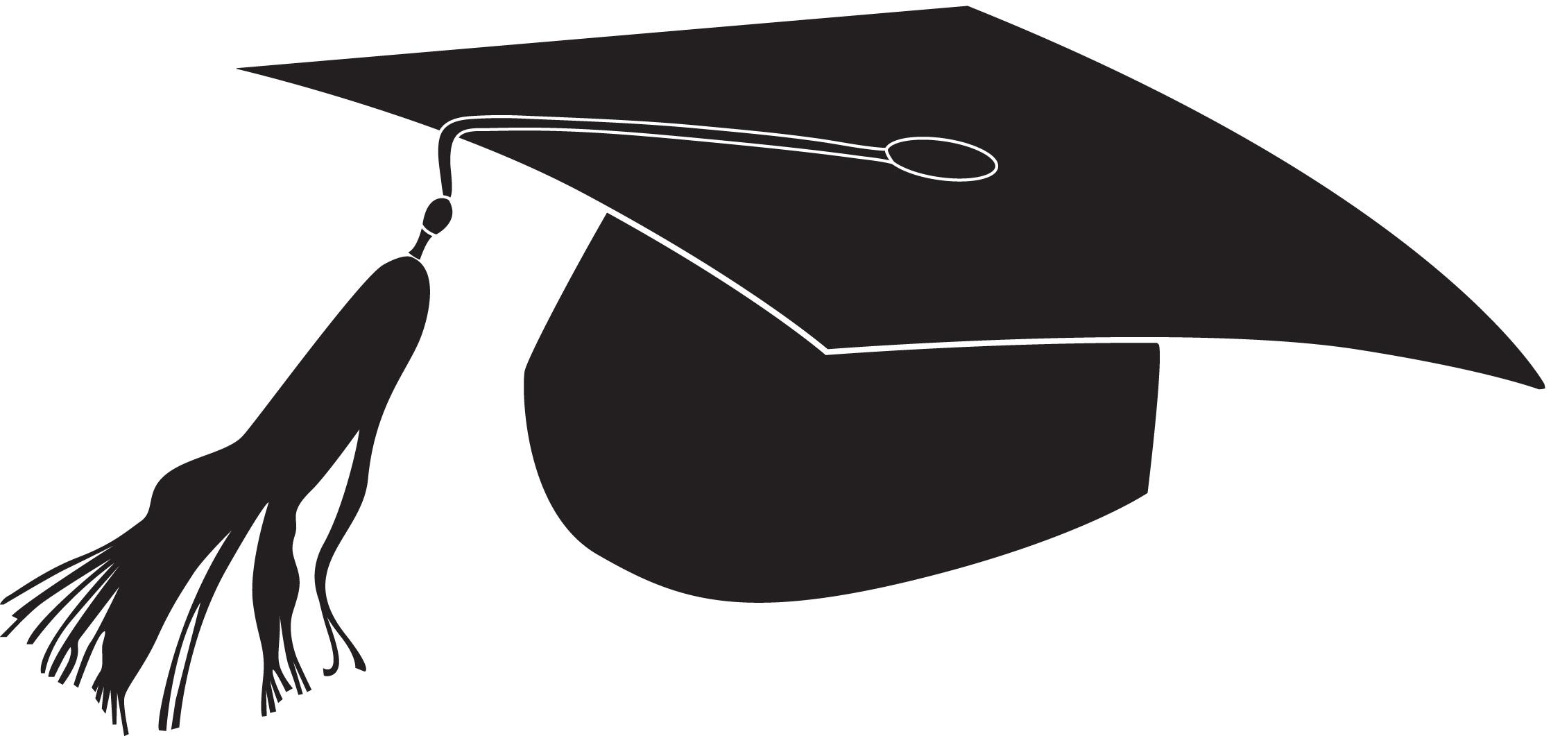 Black And White Vector For Graduation Cap Gallery