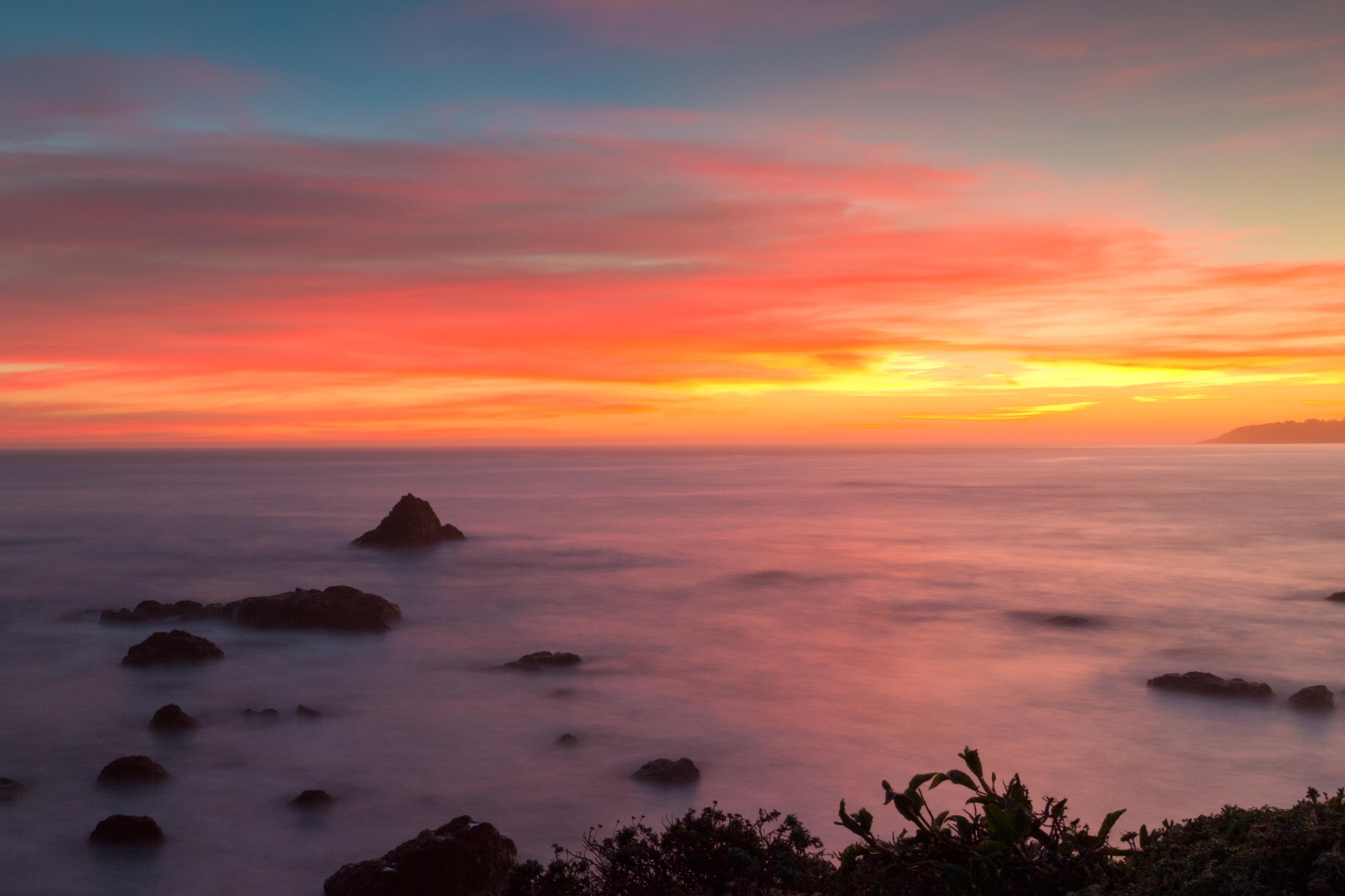 Group of Big Sur Sunset HD