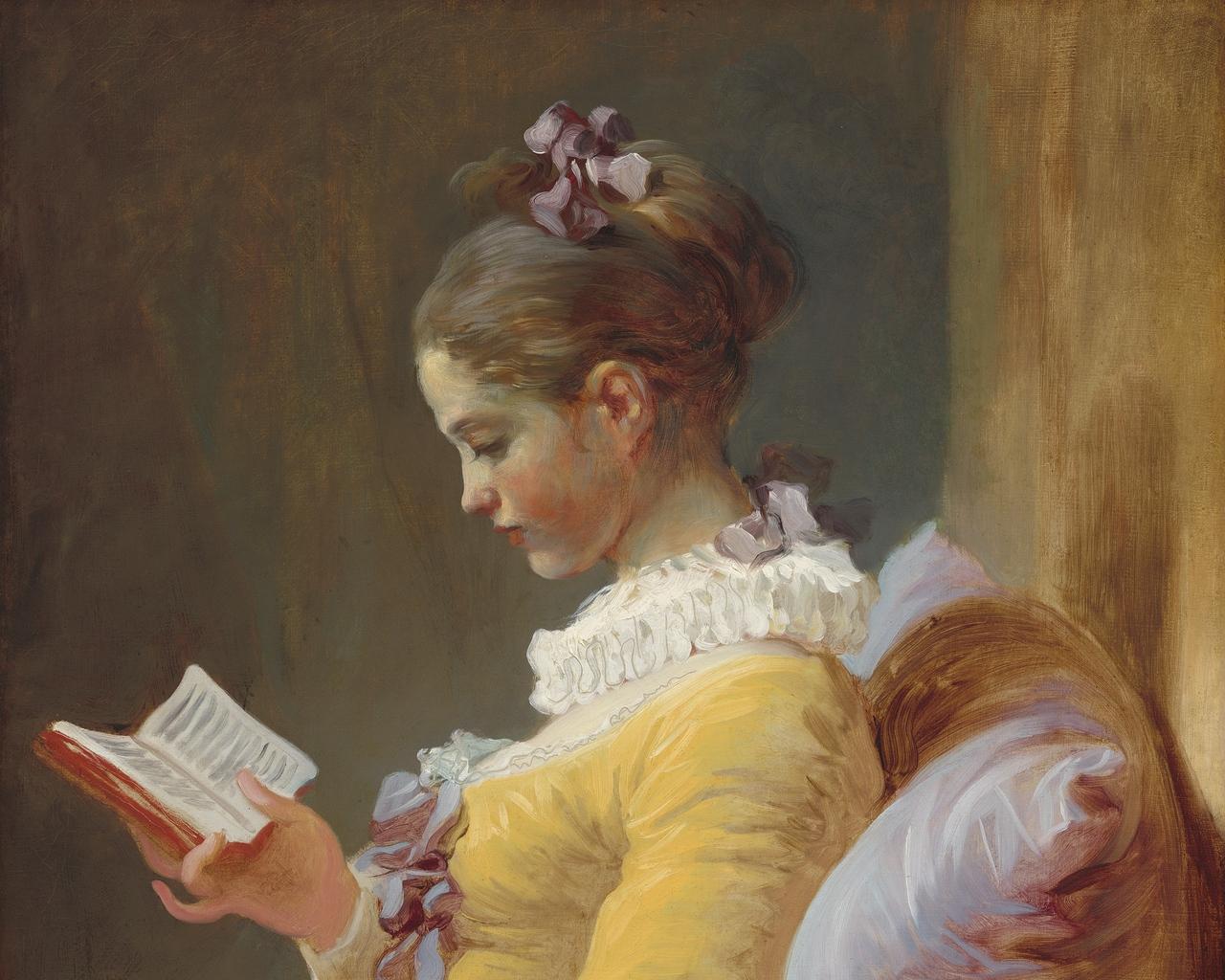 Download Wallpaper 1280x1024 Jean Honore Fragonard, A Young Girl