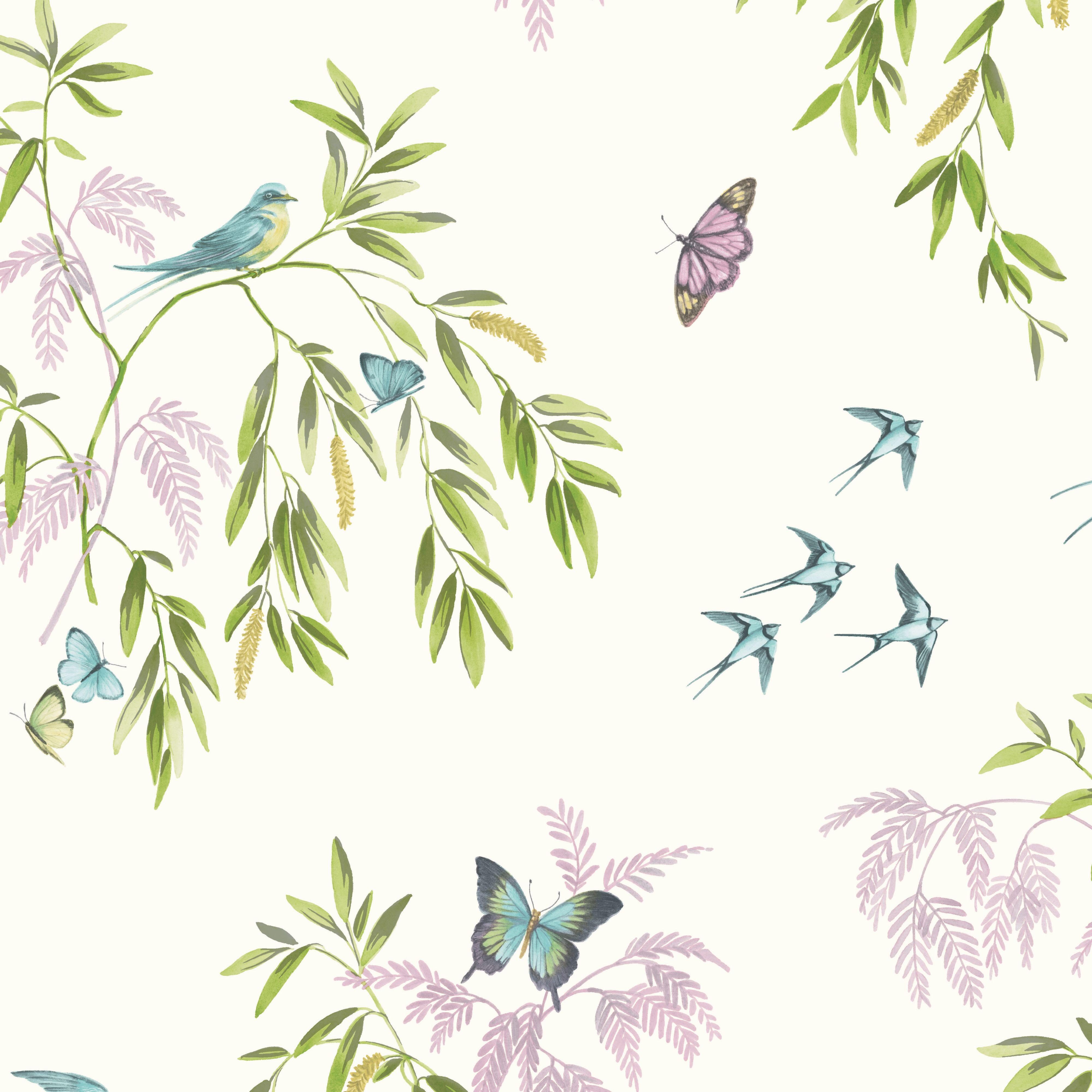 Birds And Butterflies Wallpaper (image in Collection)