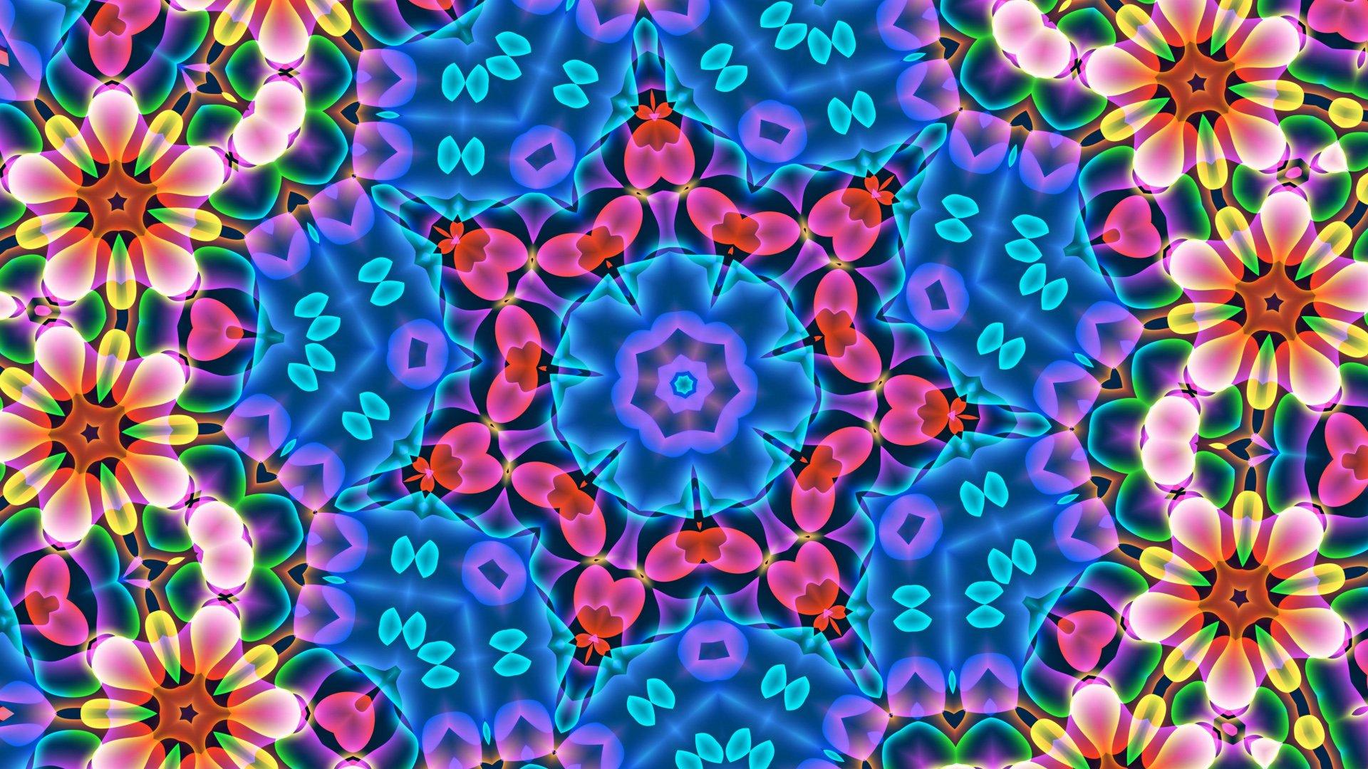 Flower kaleidoscope HD Wallpaper. Background Imagex1080