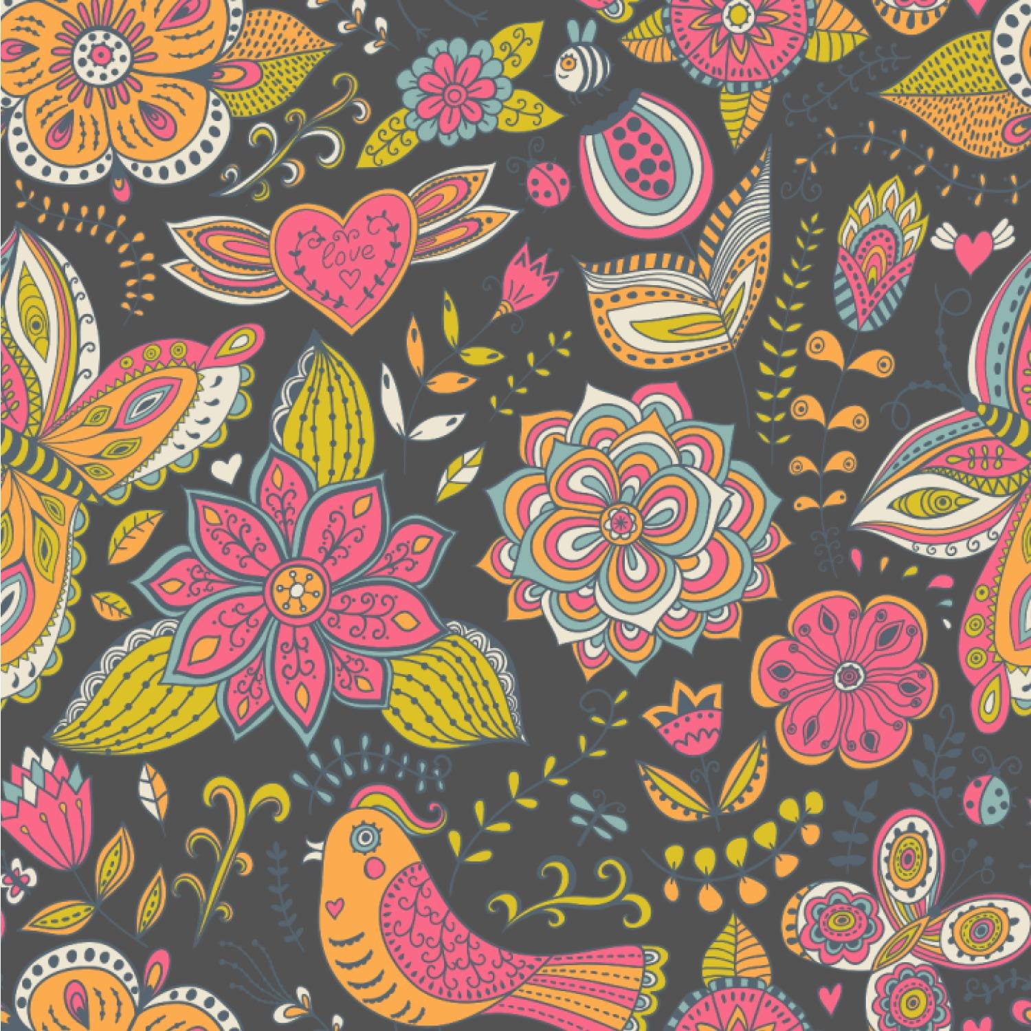 Birds And Butterflies Wallpaper design ideas