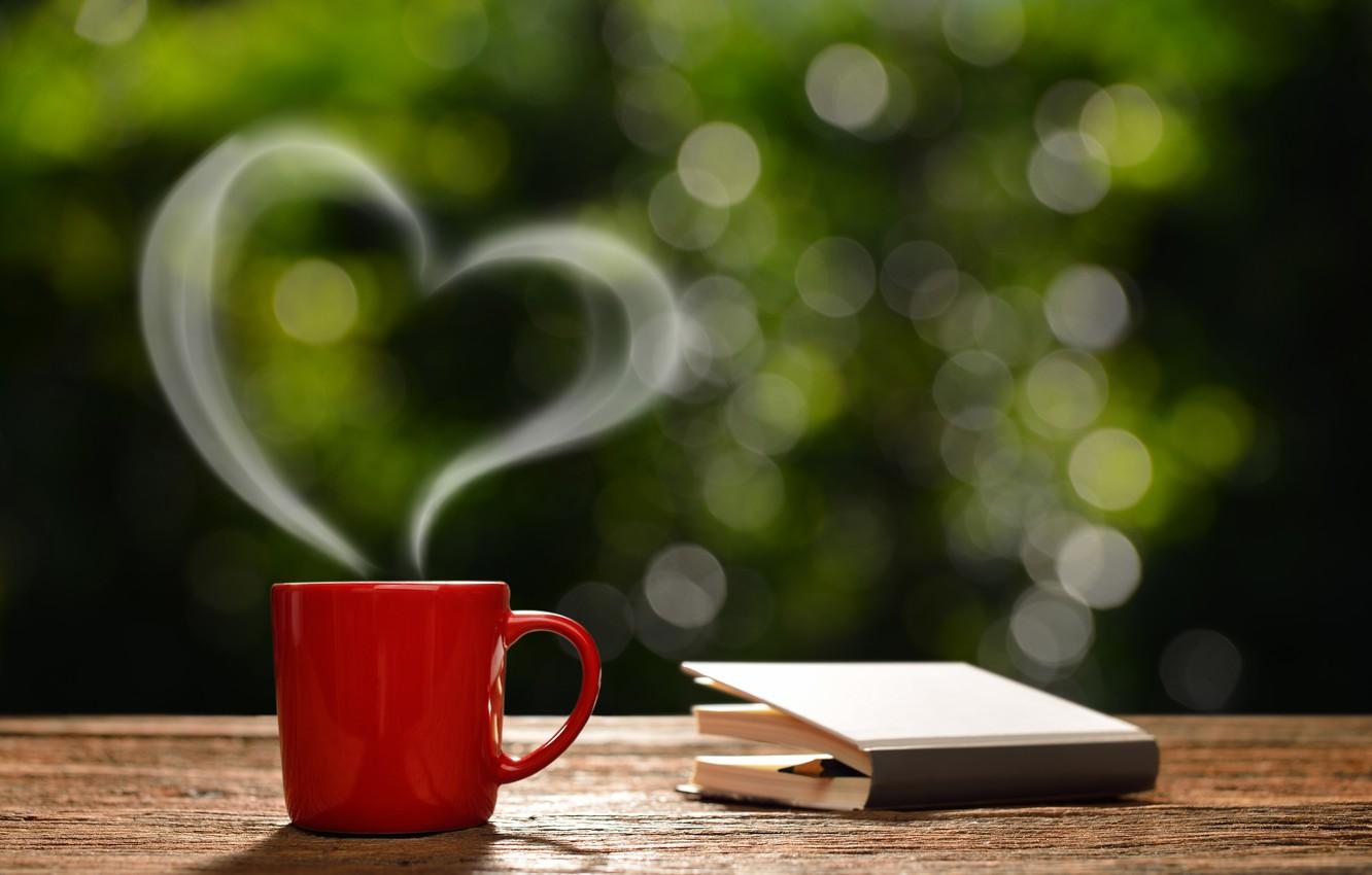 Wallpaper coffee, morning, Cup, love, hot, heart, romantic, coffee