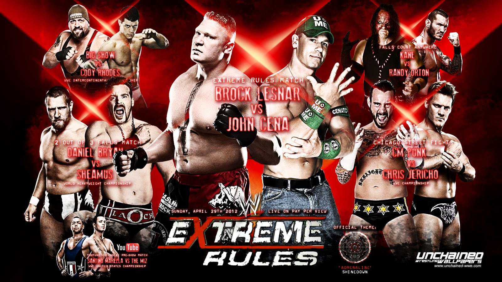 WWE Extreme Rules 2012 Results WWE Video Rocker