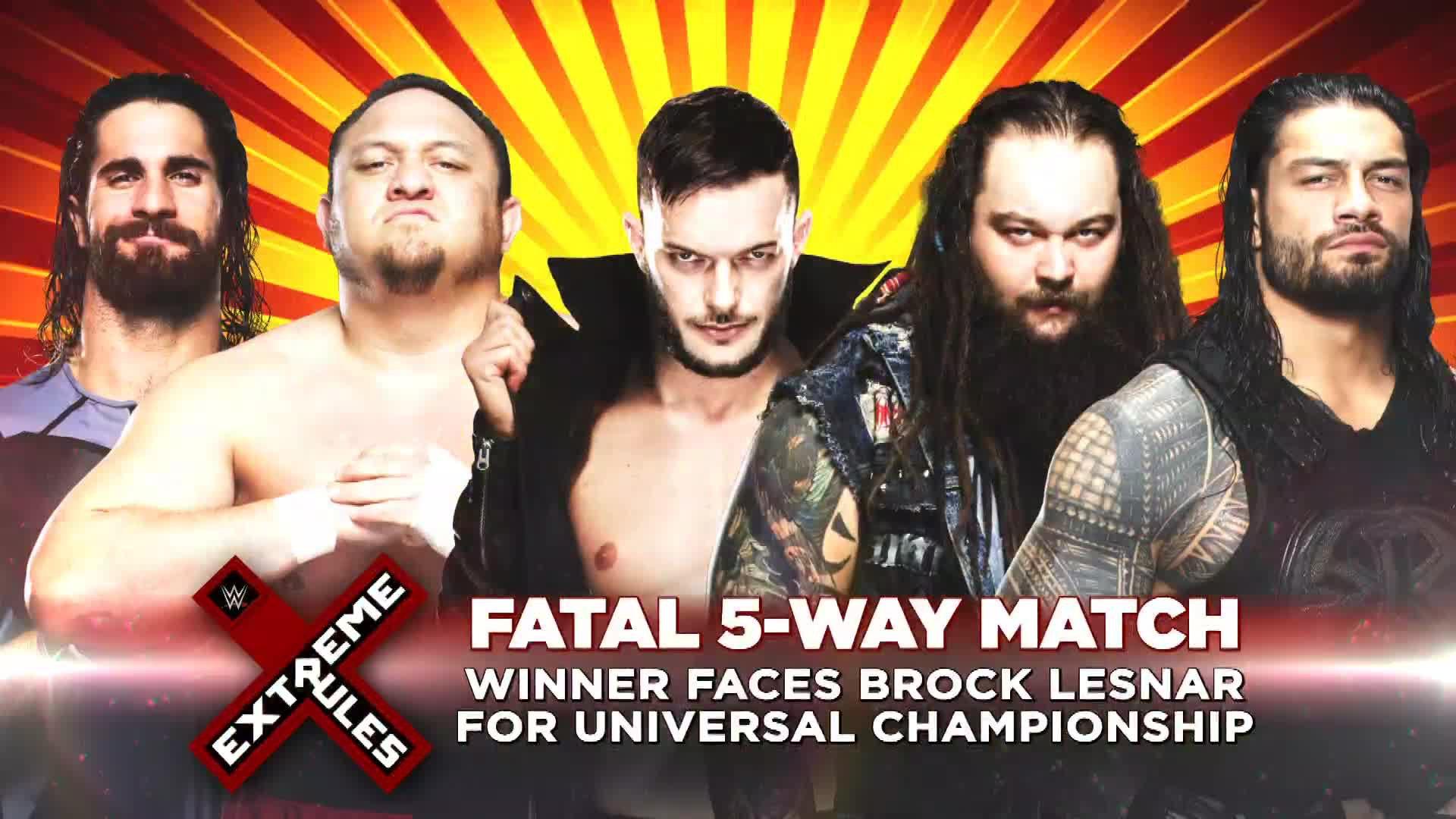 Don't Miss The First Ever Extreme Rules Fatal 5 Way Match Tonight At