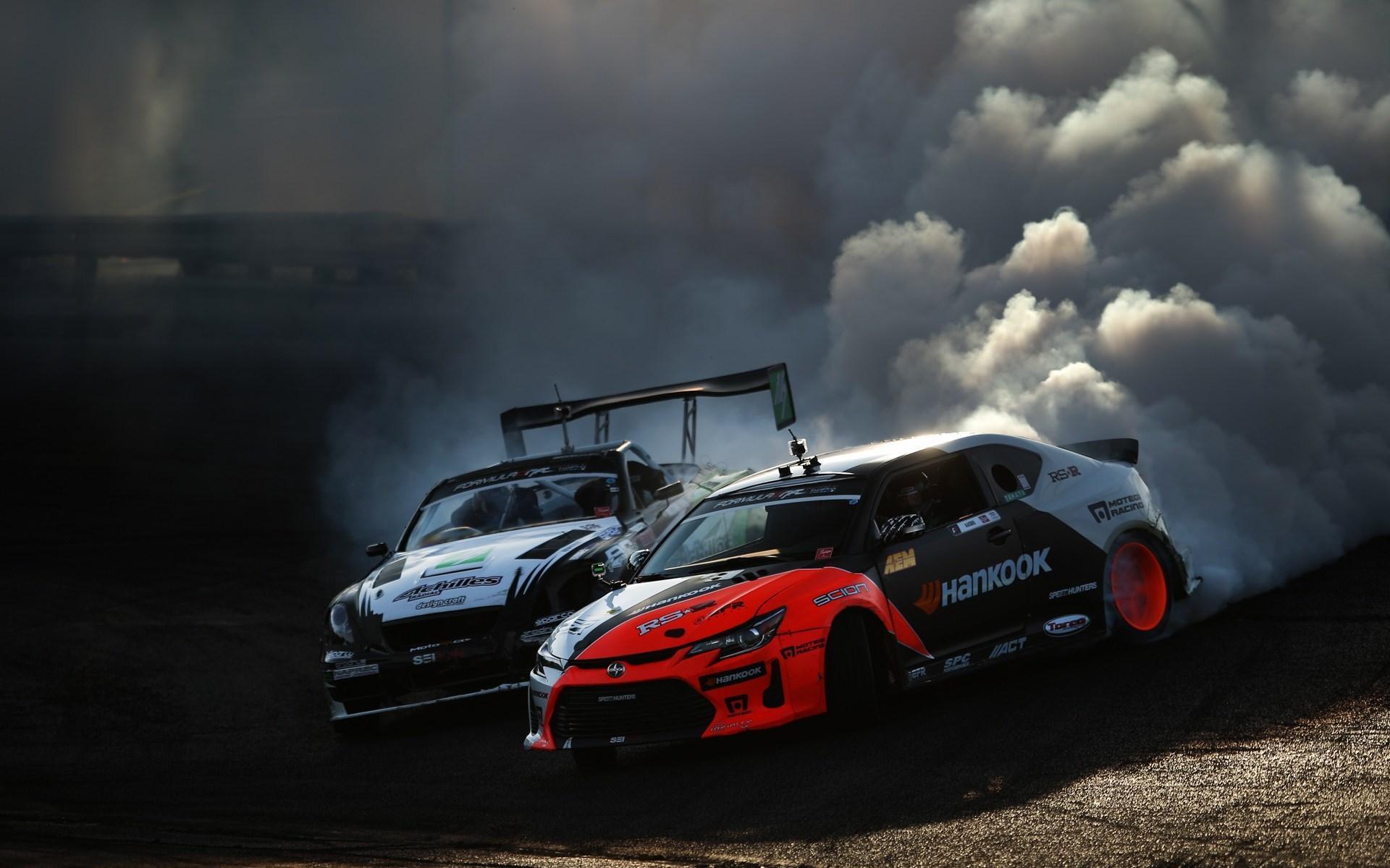 Toyota Drift Cars Smoke HD desktop wallpaper, Widescreen, High