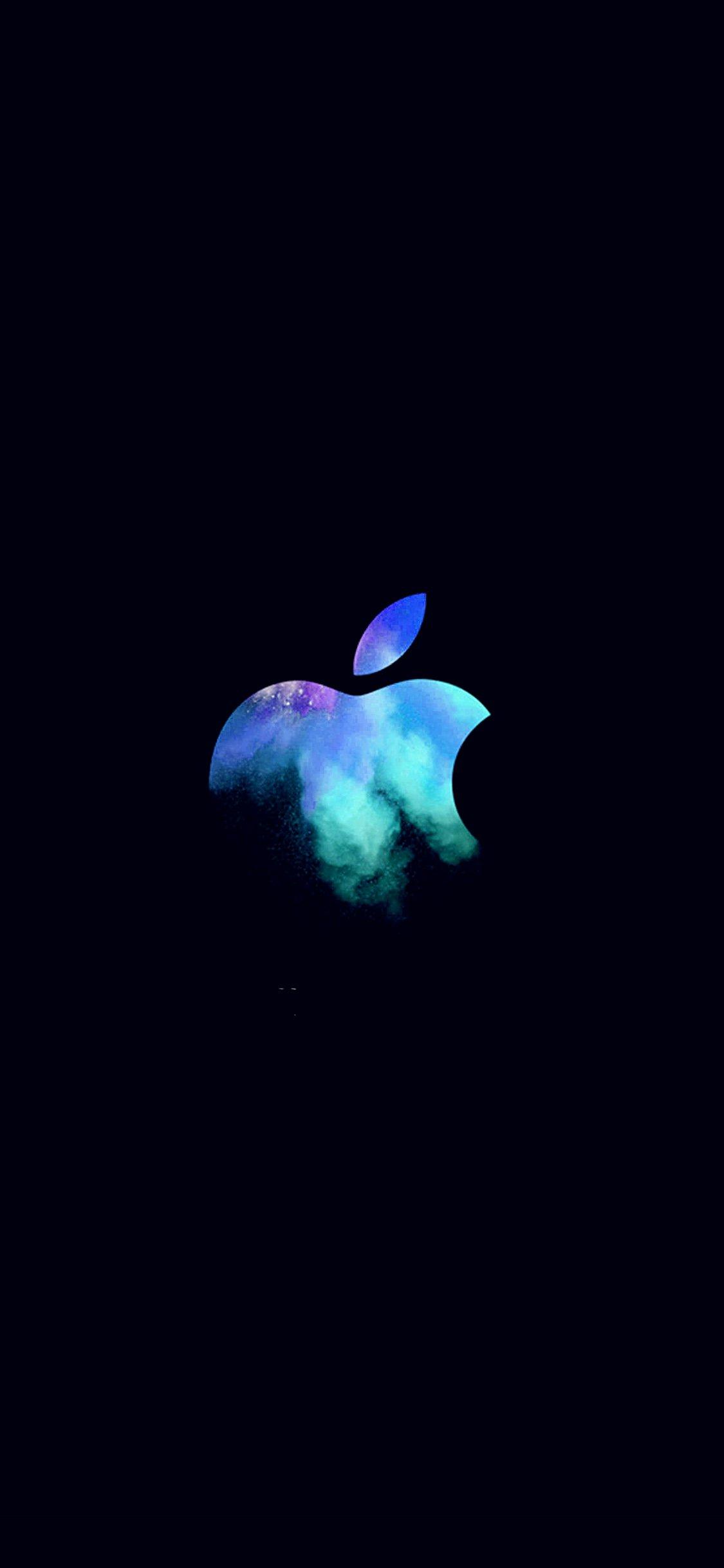 iPhone X wallpaper. apple mac event logo