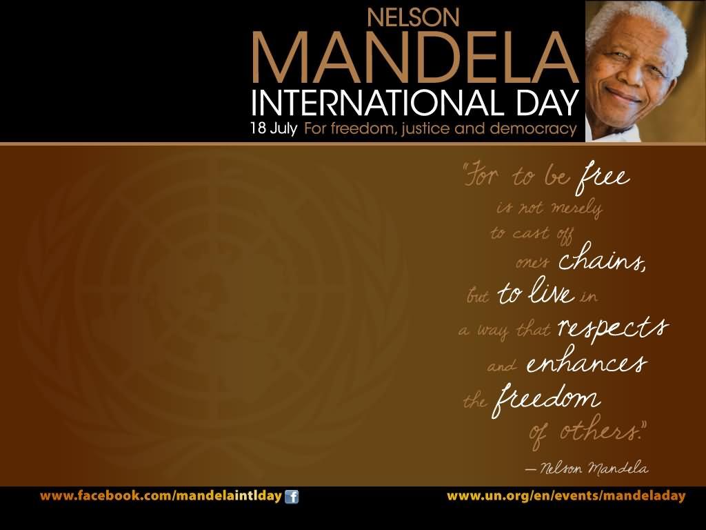 Beautiful Nelson Mandela International Day Wish Picture