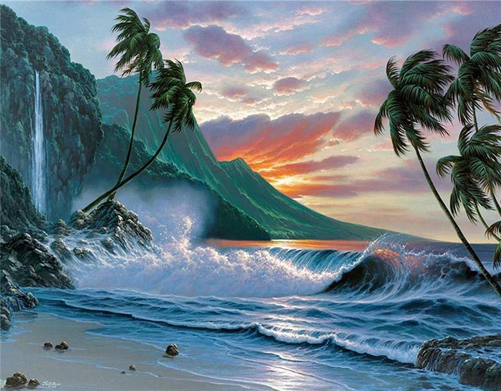 Fantasy Beach Wallpaper and Background Imagex1312