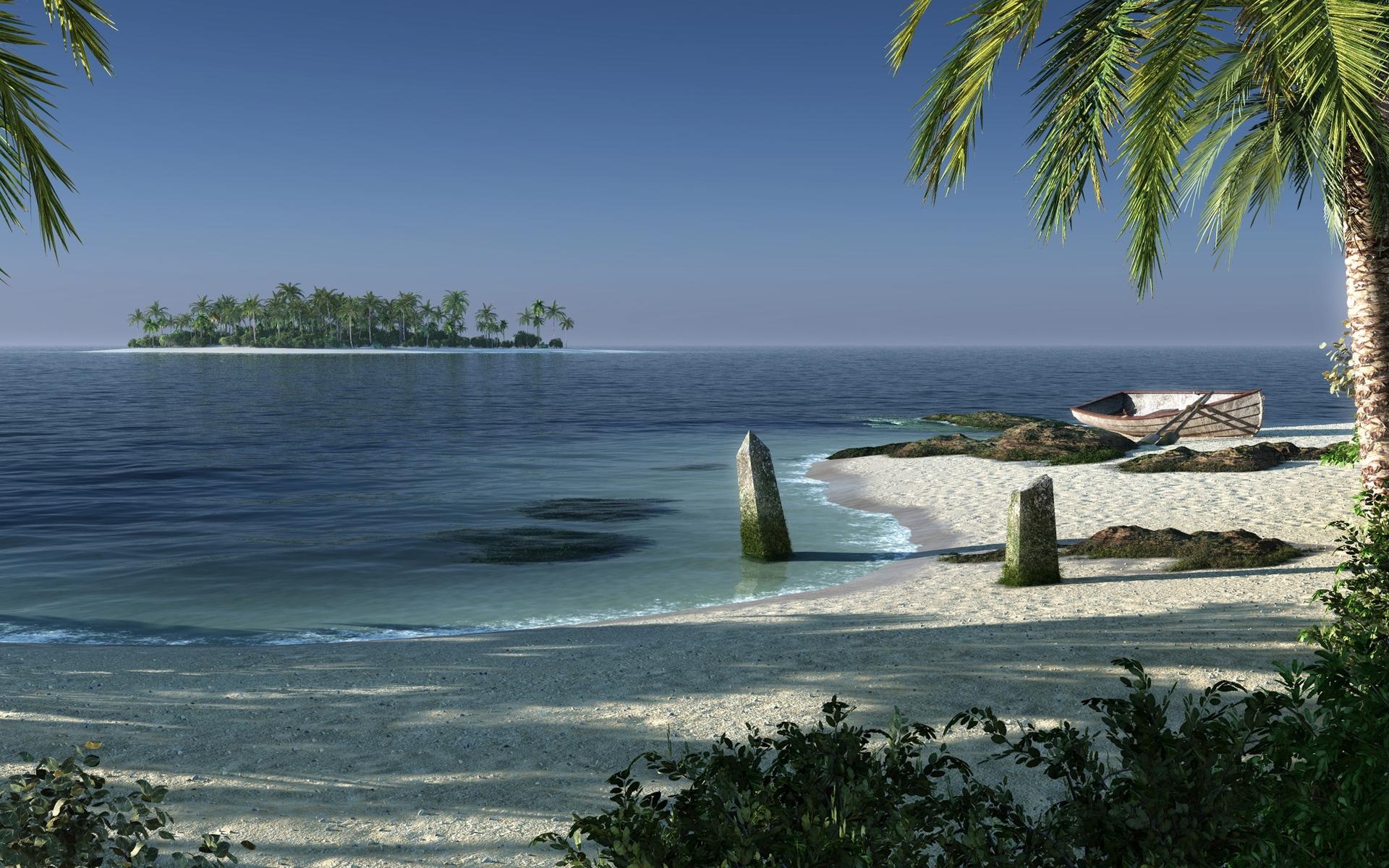 Beach fantasy island