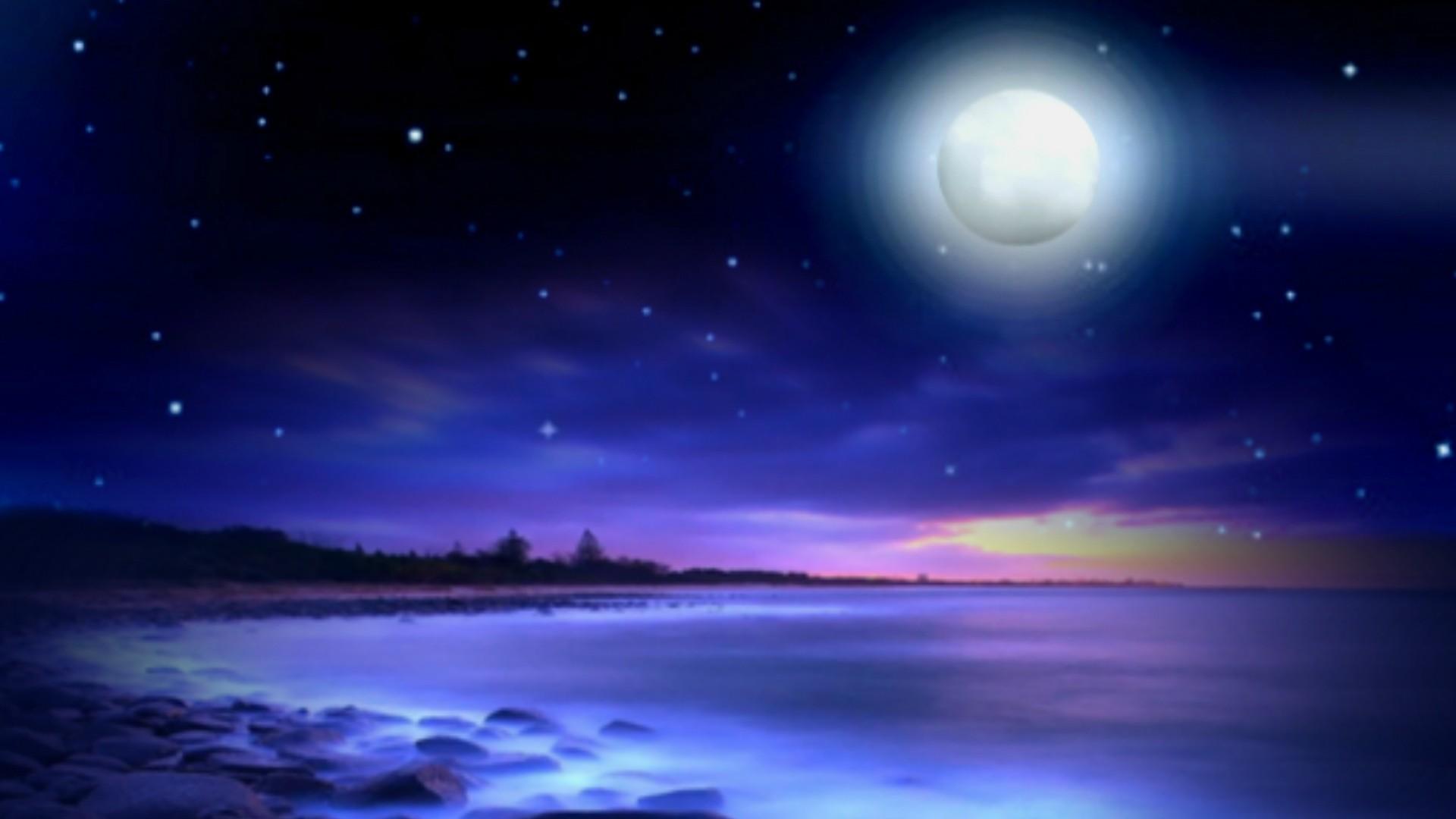 Beach Moon Wallpaper