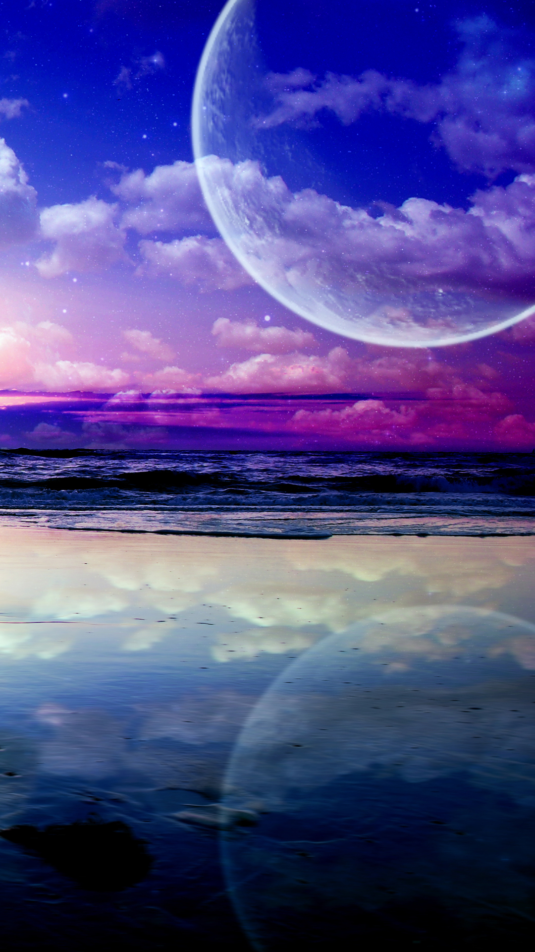 Fantasy Beach iPhone Wallpaper HD