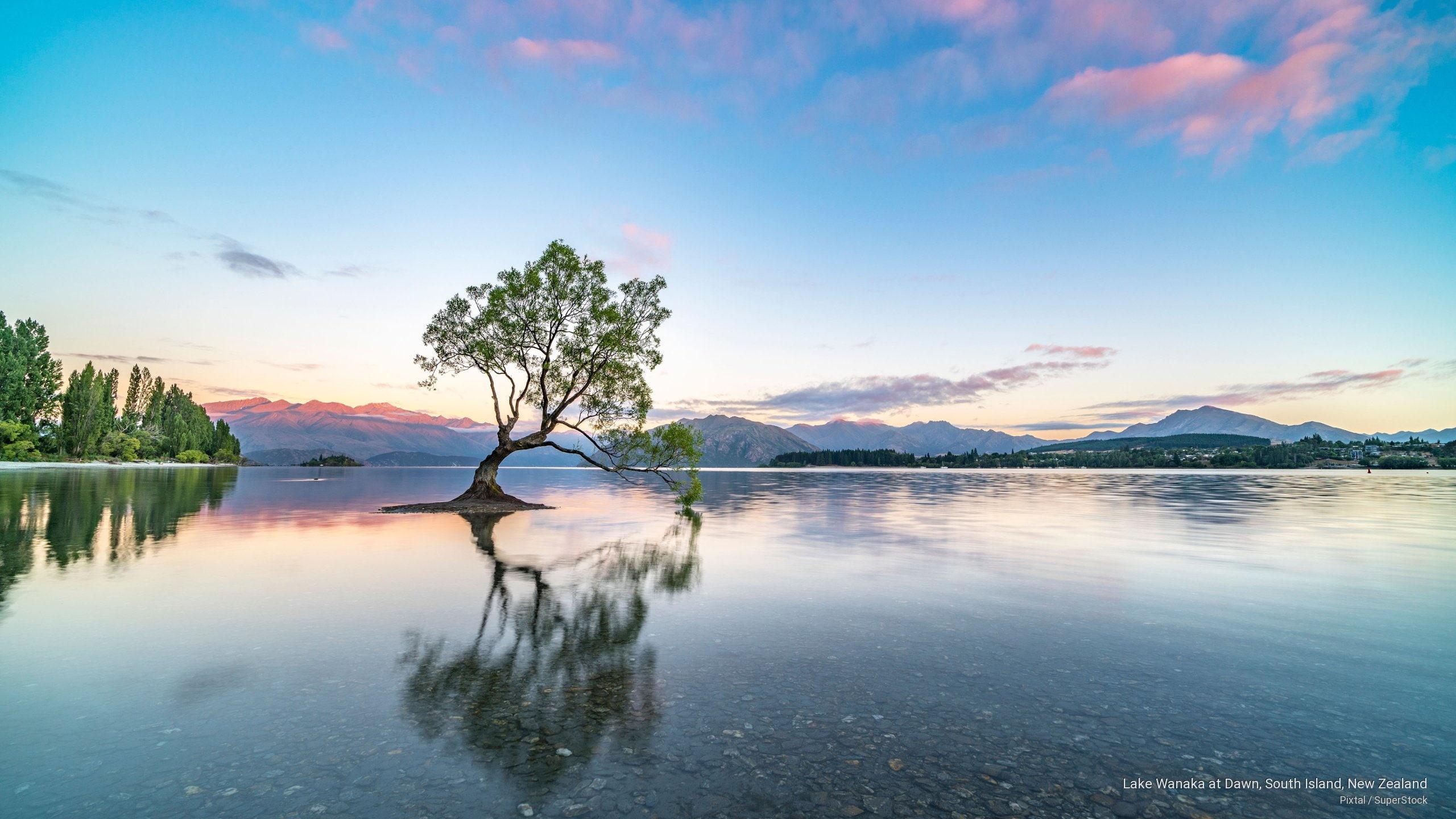 HD wallpaper: Lake Wanaka at Dawn, South Island, New Zealand