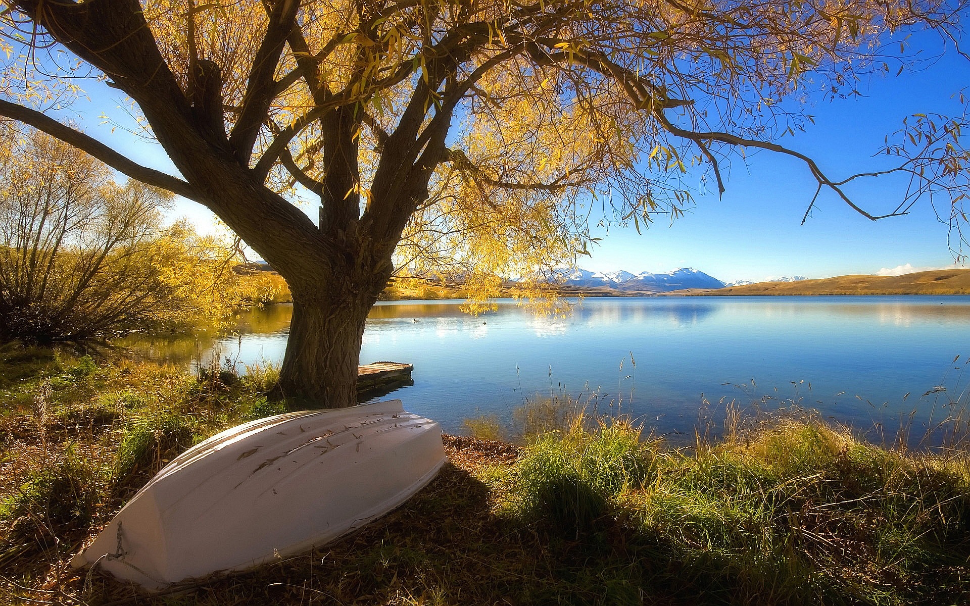 Lake Alexandrina New Zealand wallpaperx1200