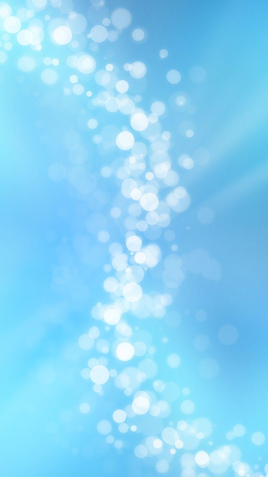 Blue iPhone 5c Default Wallpaper. Bubbles, Brokeh and Some Colors