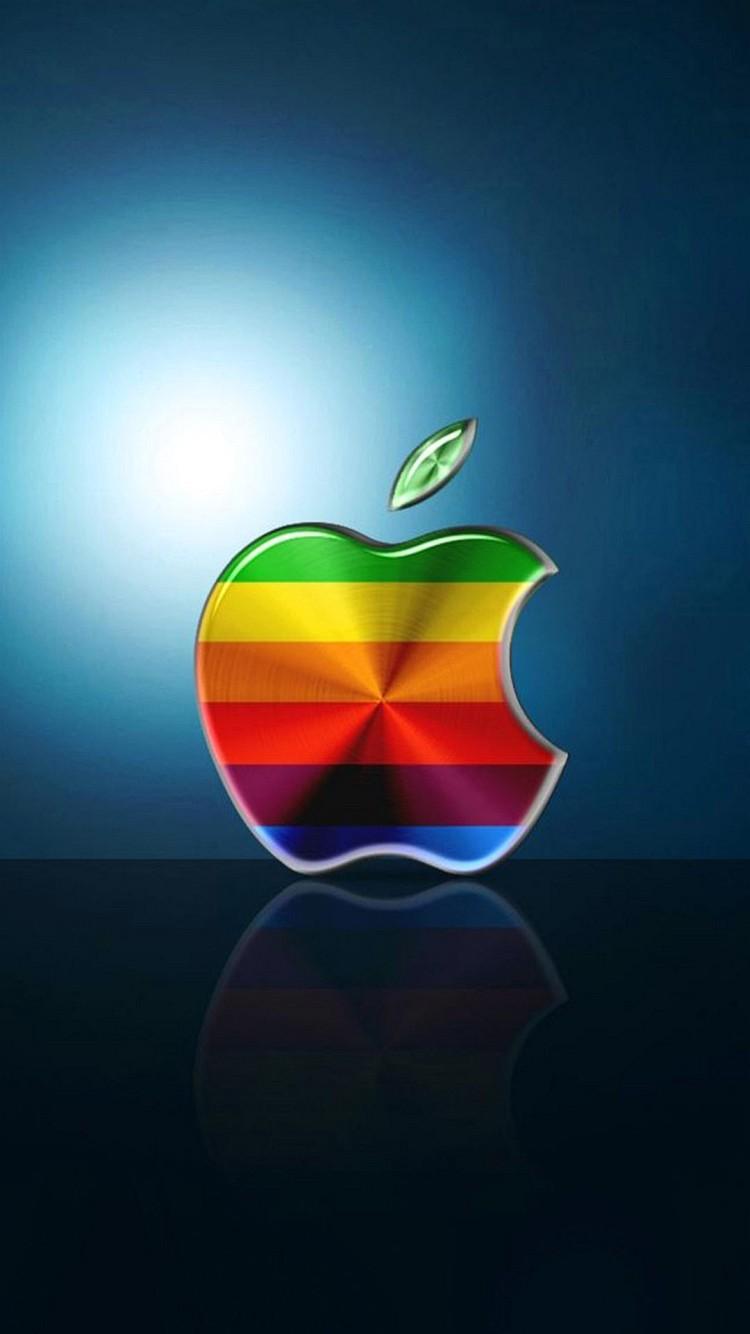 Download Wallpaper iPhone 6 Apple Logo 3D 4 7 Inches 750 x 1334