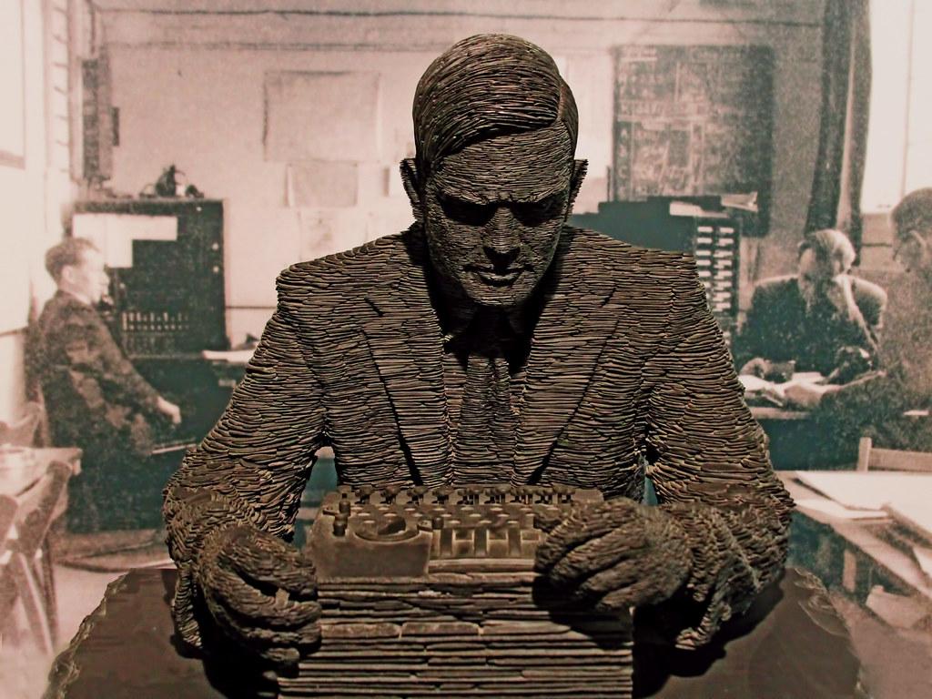 Alan Turing. Artist: Stephen Kettle Title: Alan Turing Mate