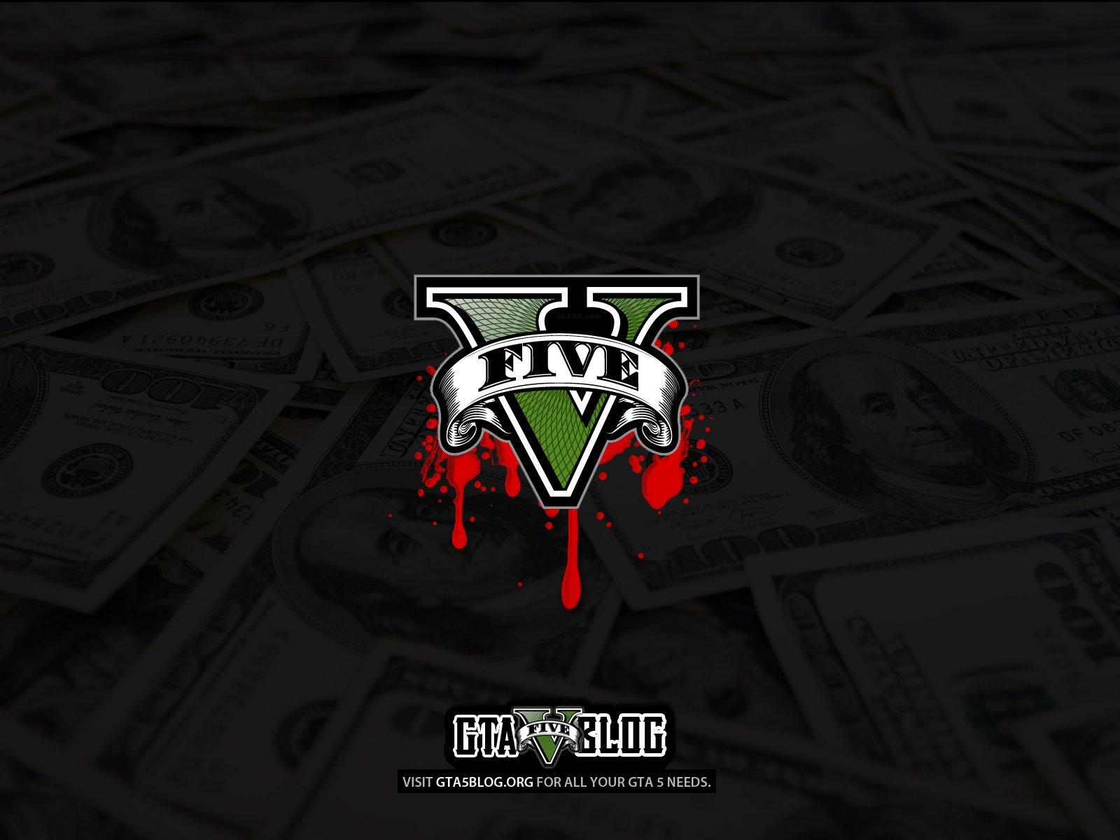 Grand Theft Auto V Logo HD Wallpaper