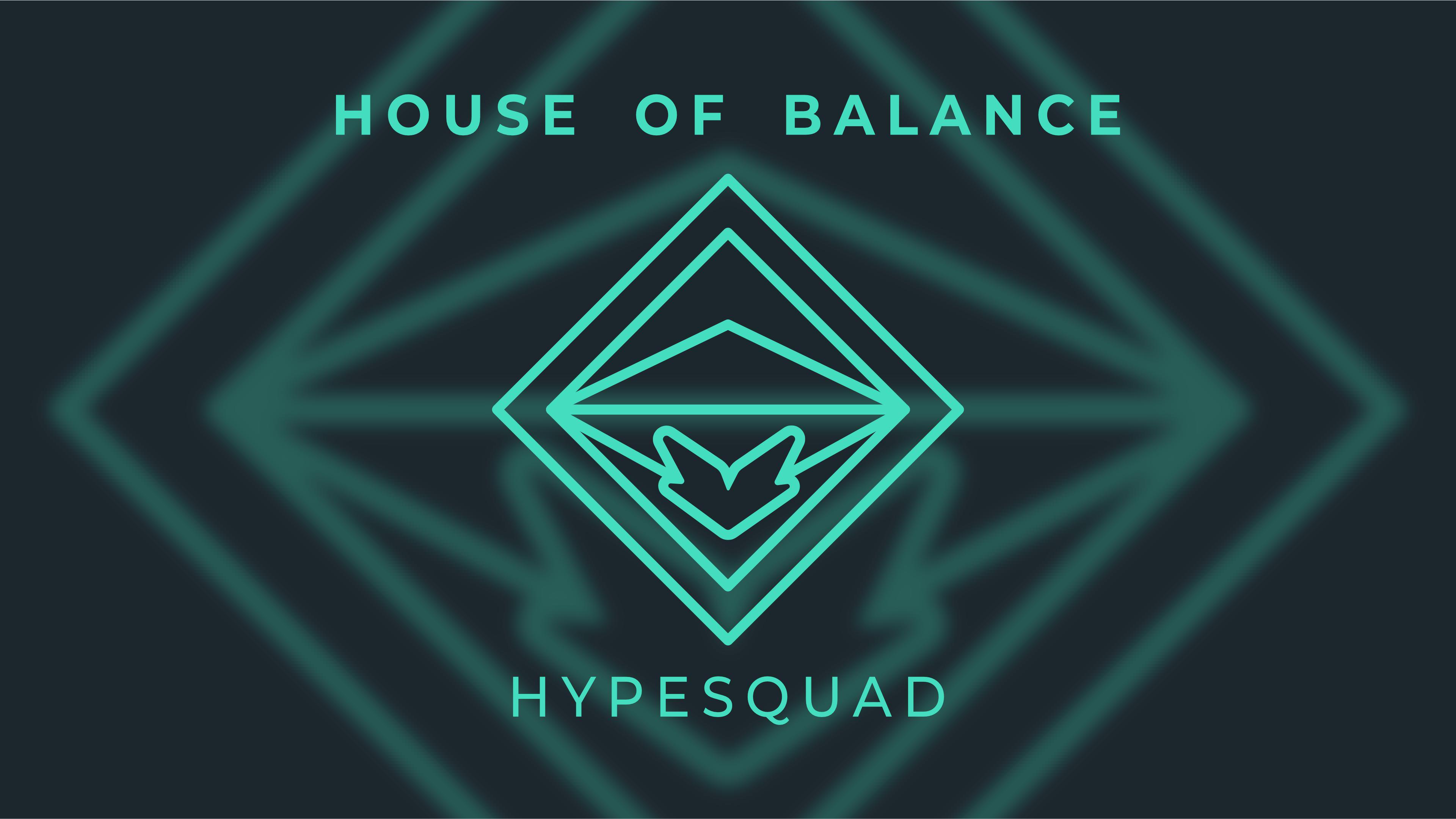 Houses of Balance, Brilliance and bravery, minimalist Discord