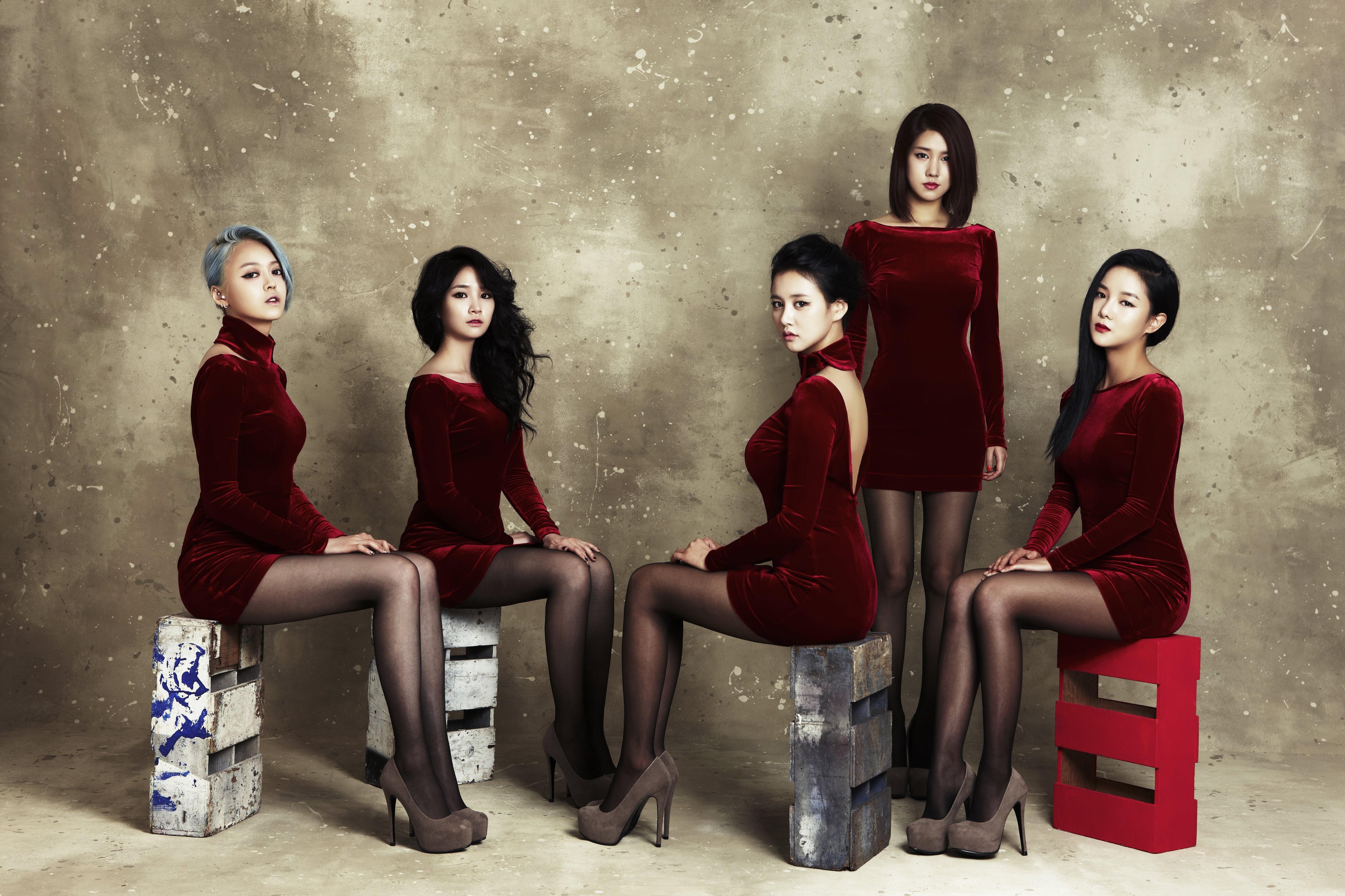 HD Wallpaper: Aoa, Seol Hyun, Shin Ji Min, Park Cho A, Kim Chanmi