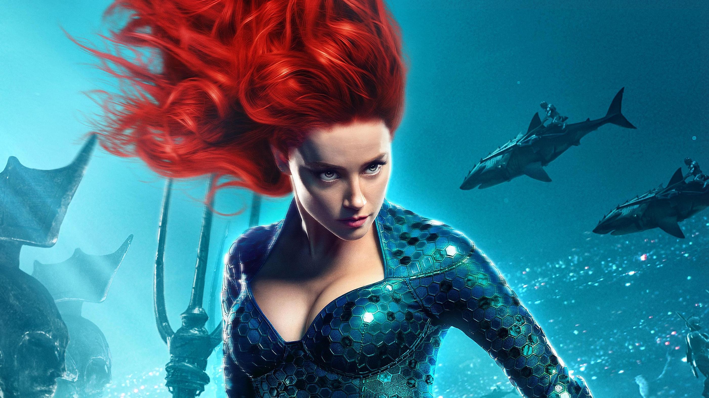 Amber Heard As Princess Mera In Aquaman Movie, HD Movies, 4k