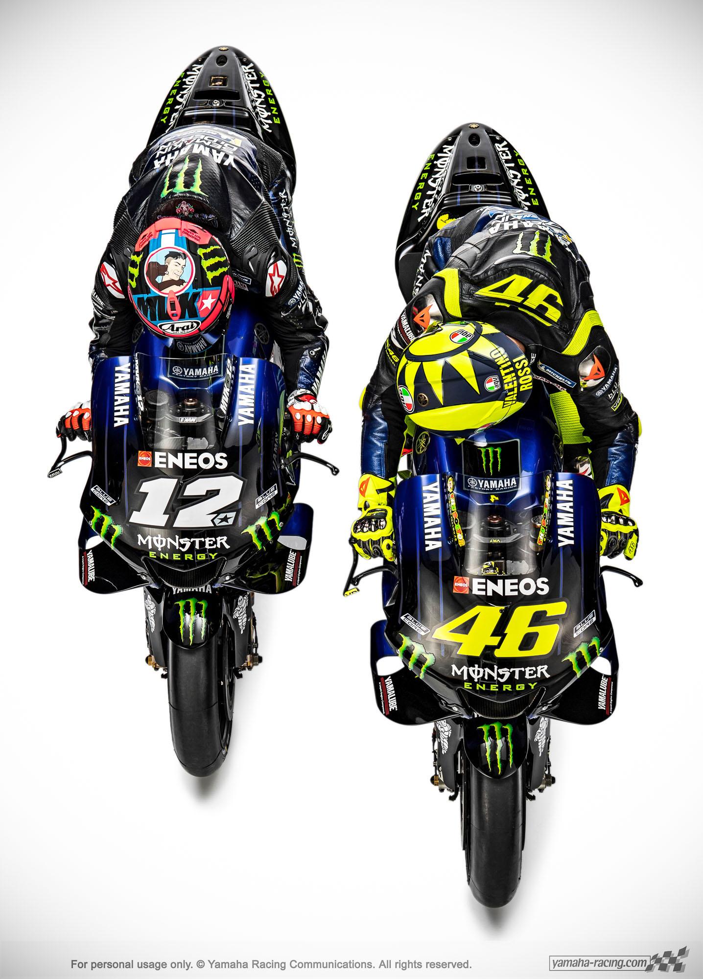 Wallpaper Yamaha M1 MotoGP 2019 Monster Energy