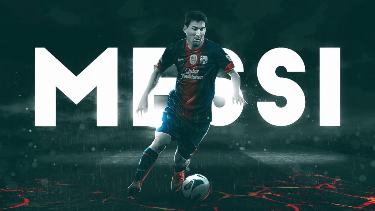 Football wallpaper design photohop tutorial. Messi Desktop