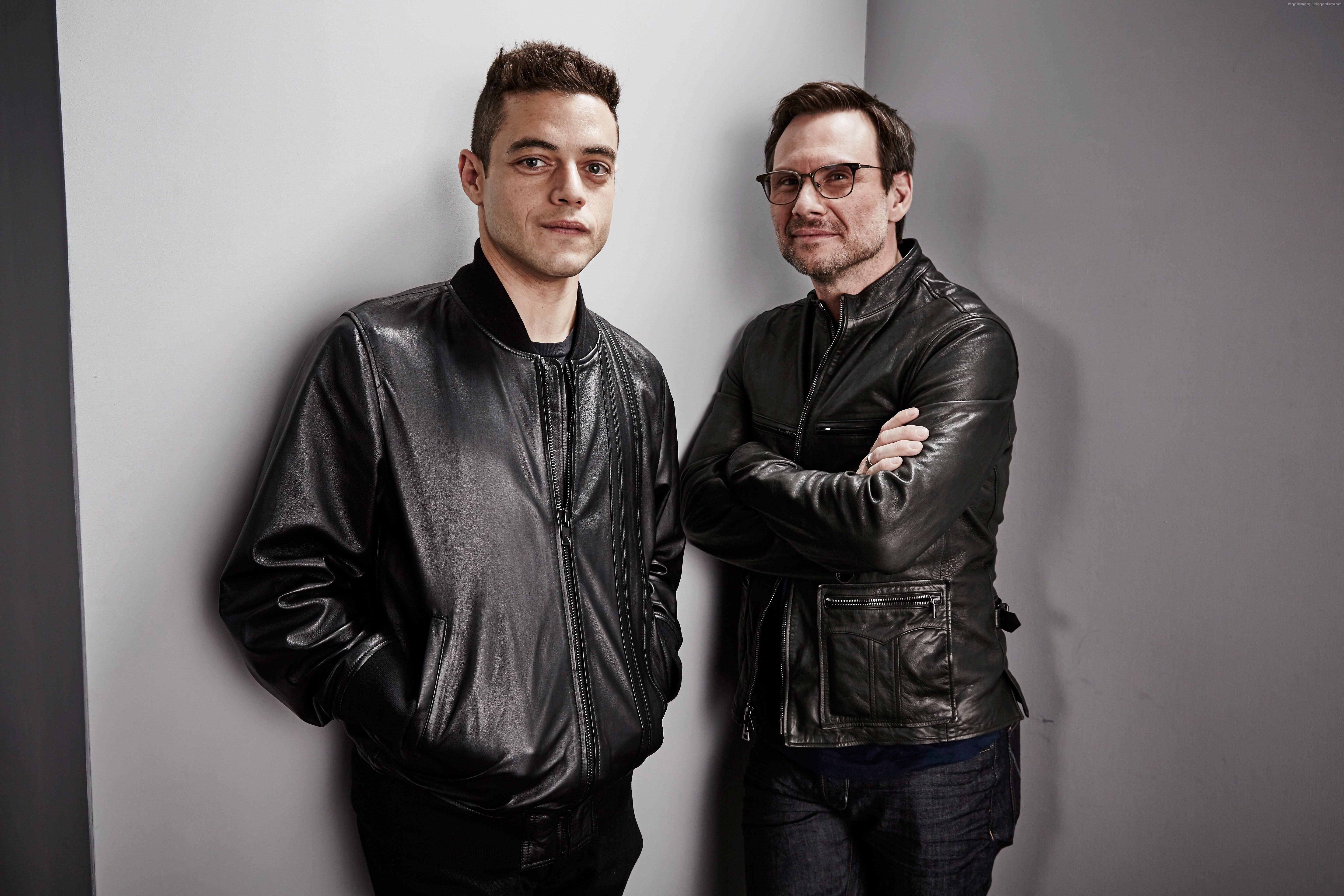 #christian slater, #Rami Malek, #elliot alderson, #Mr. Robot