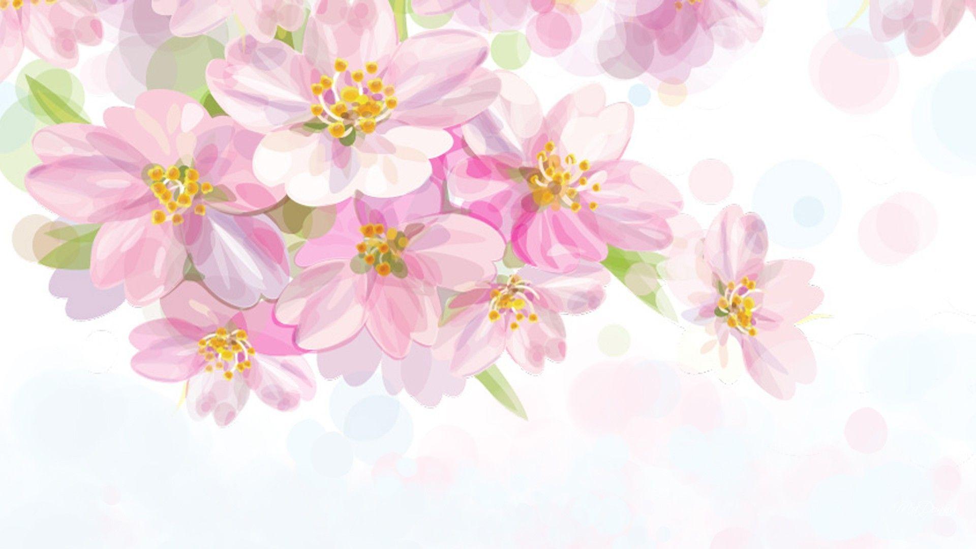 Spring Flower Painting Wallpaper