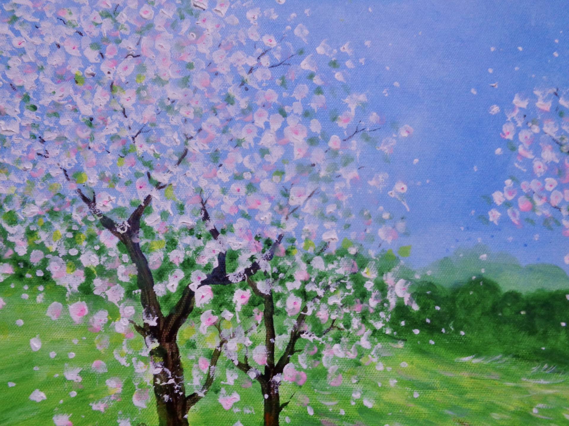 Spring Blossom Painting by Jean Tatton Jones