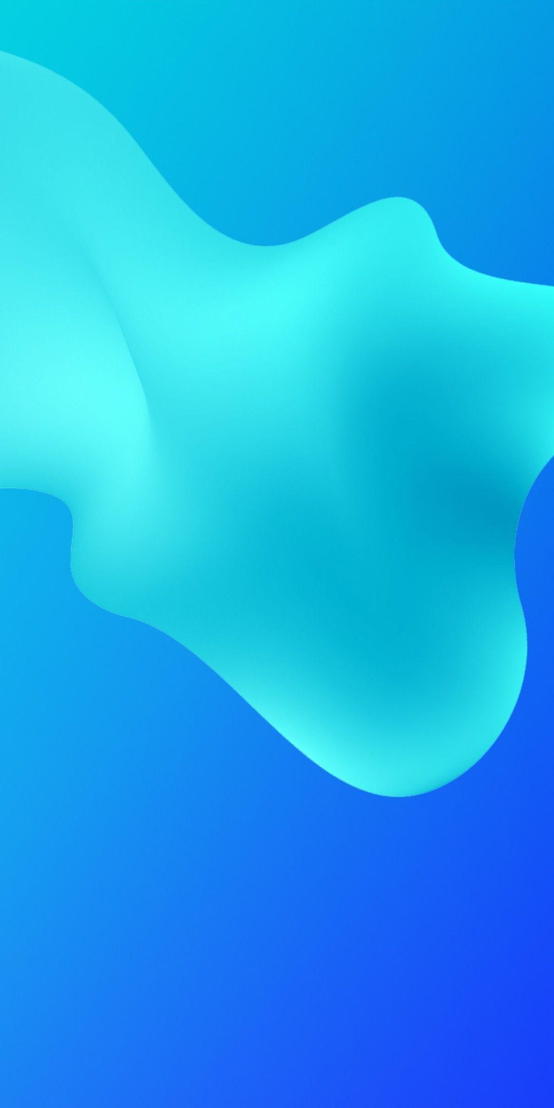 Huawei Y9. Abstract °Amoled °Liquid °Gradient. Blue