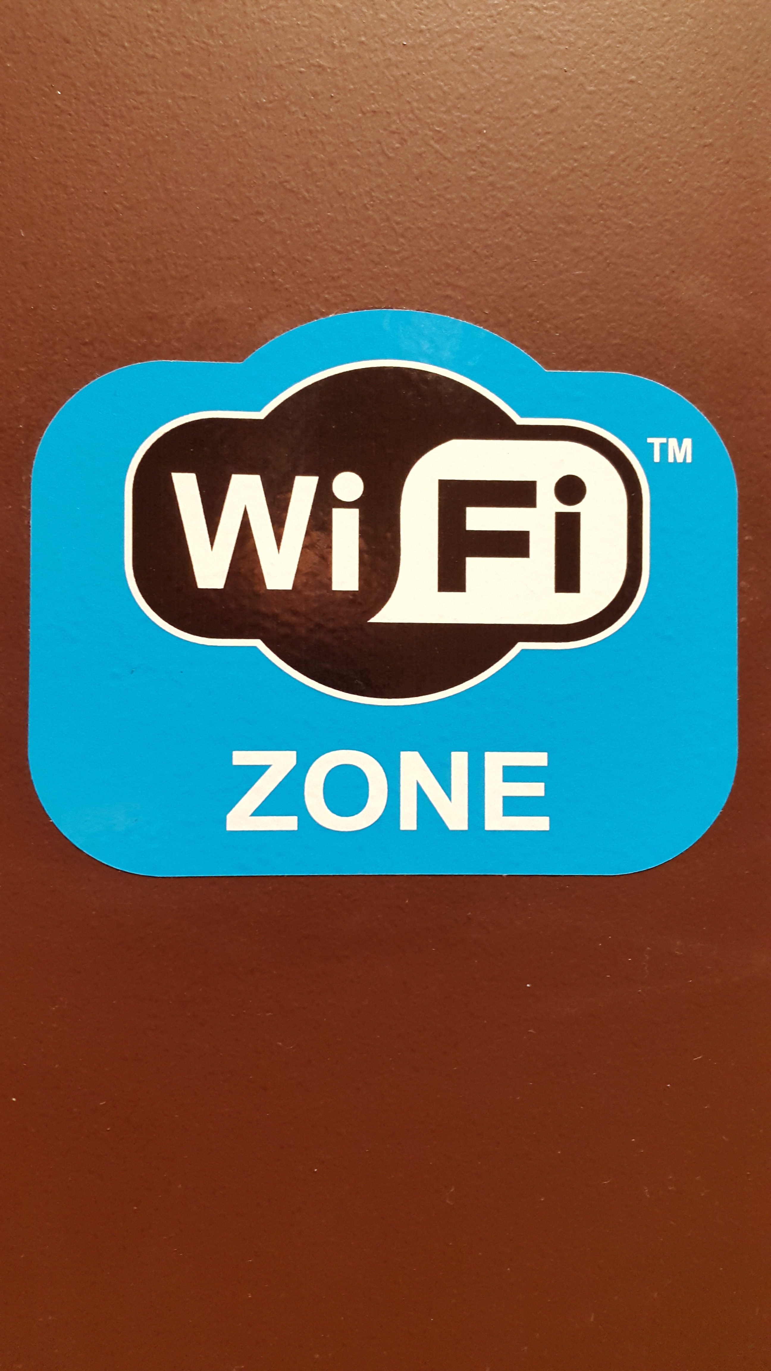 blue and black wifi zone sticker free image