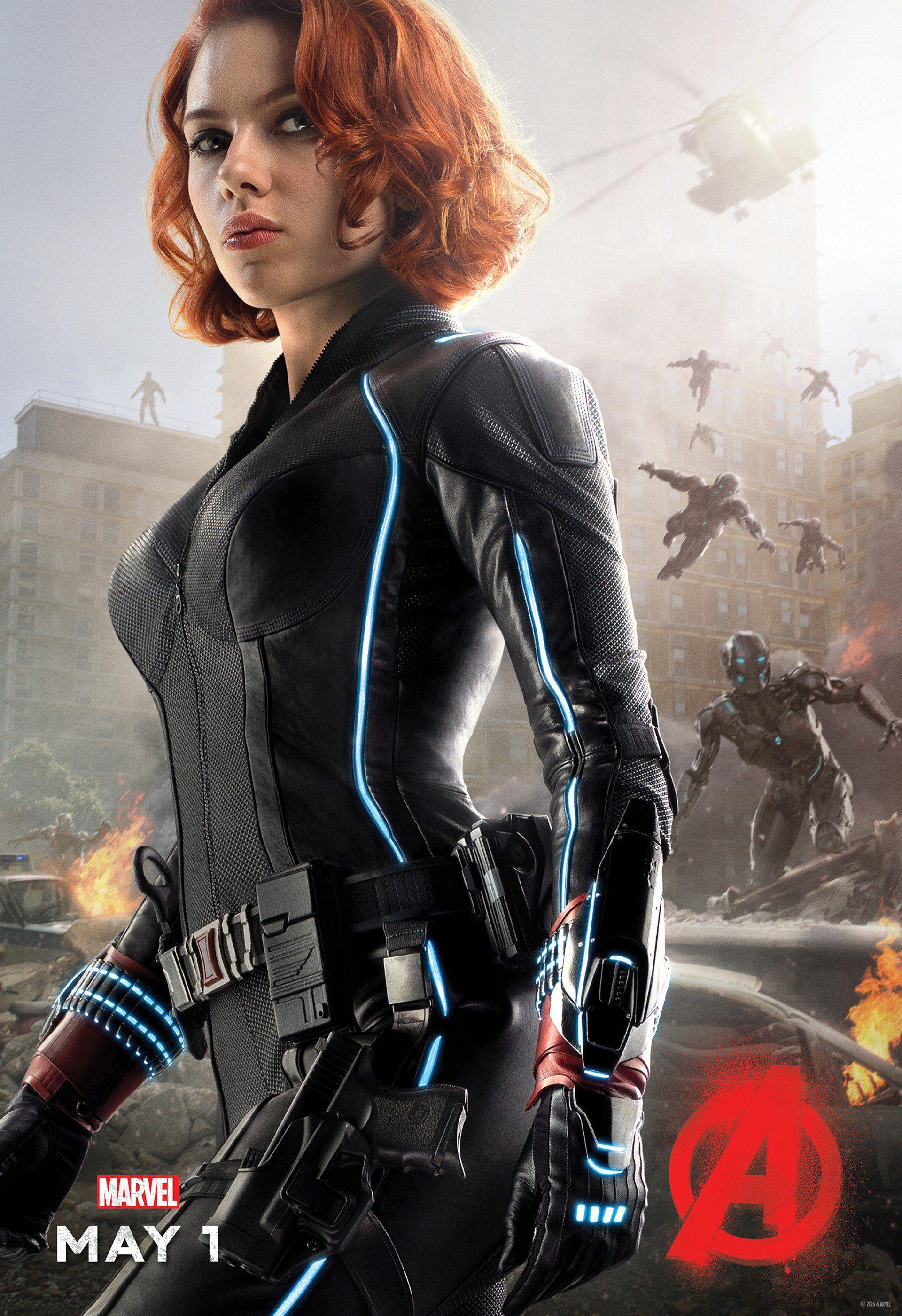 High Res The Avengers 2 Scarlett Johansson Black Widow Poster