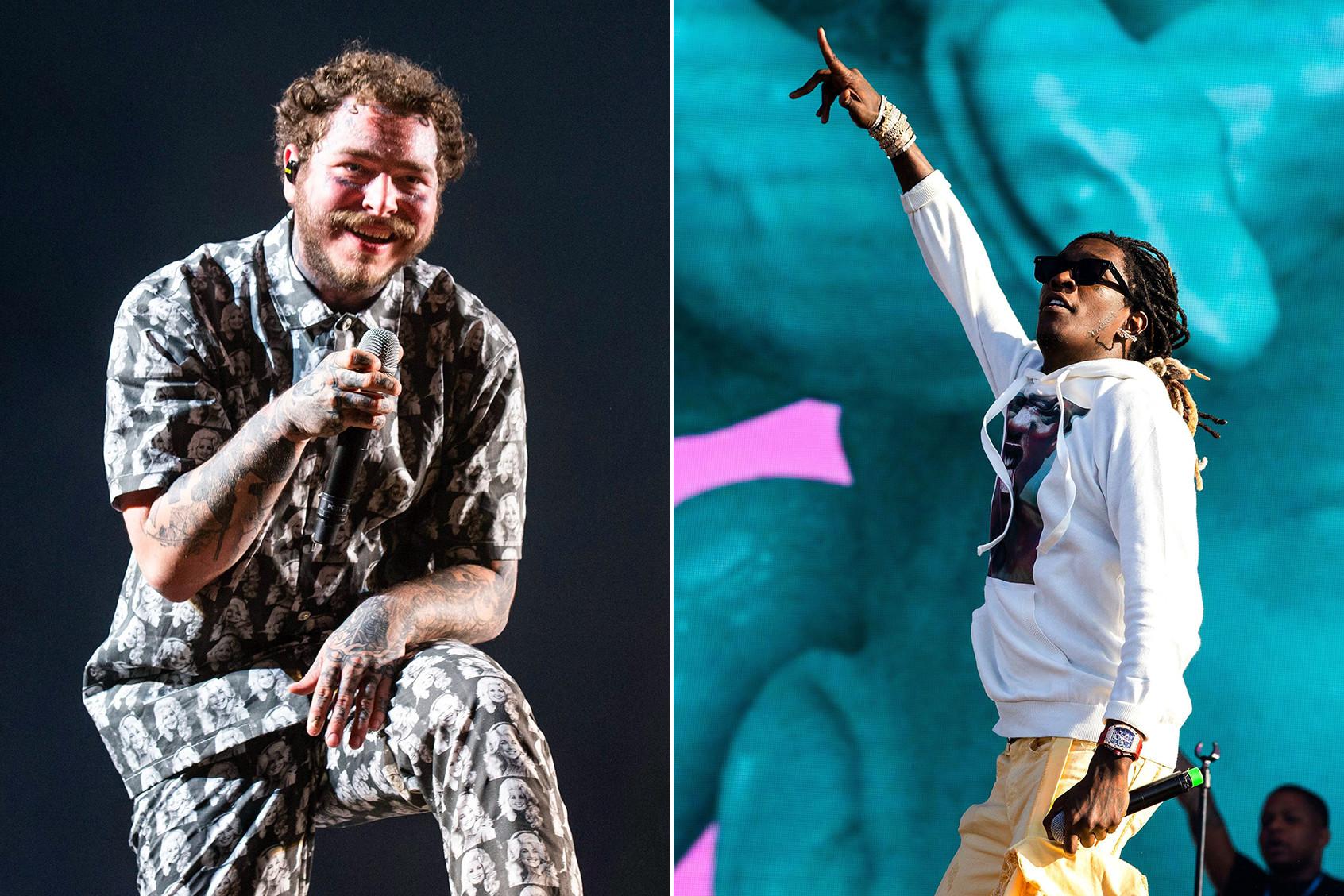 RS Charts: Post Malone, Young Thug Take Number One Spot on