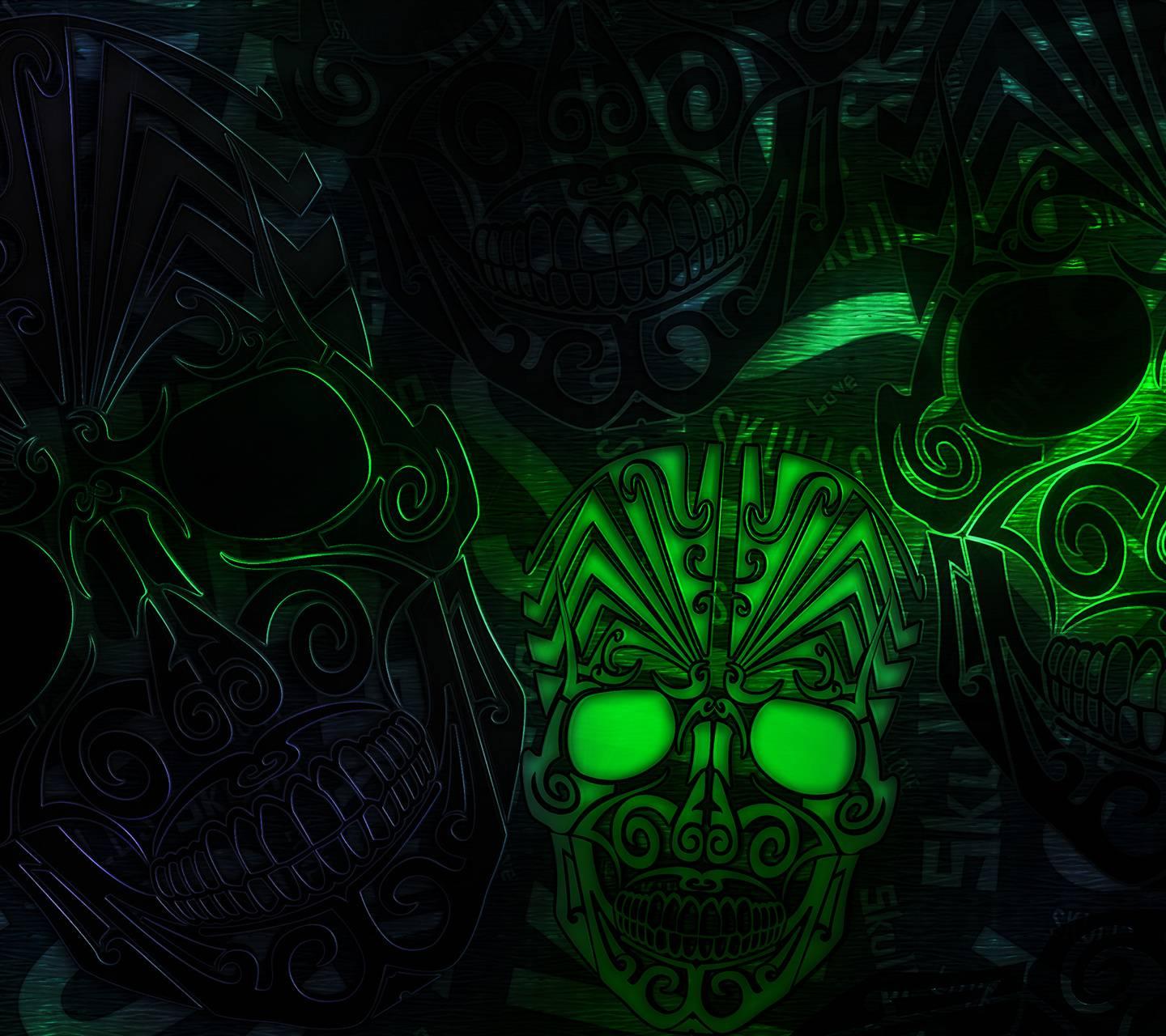 Voodoo Skulls Wallpaper