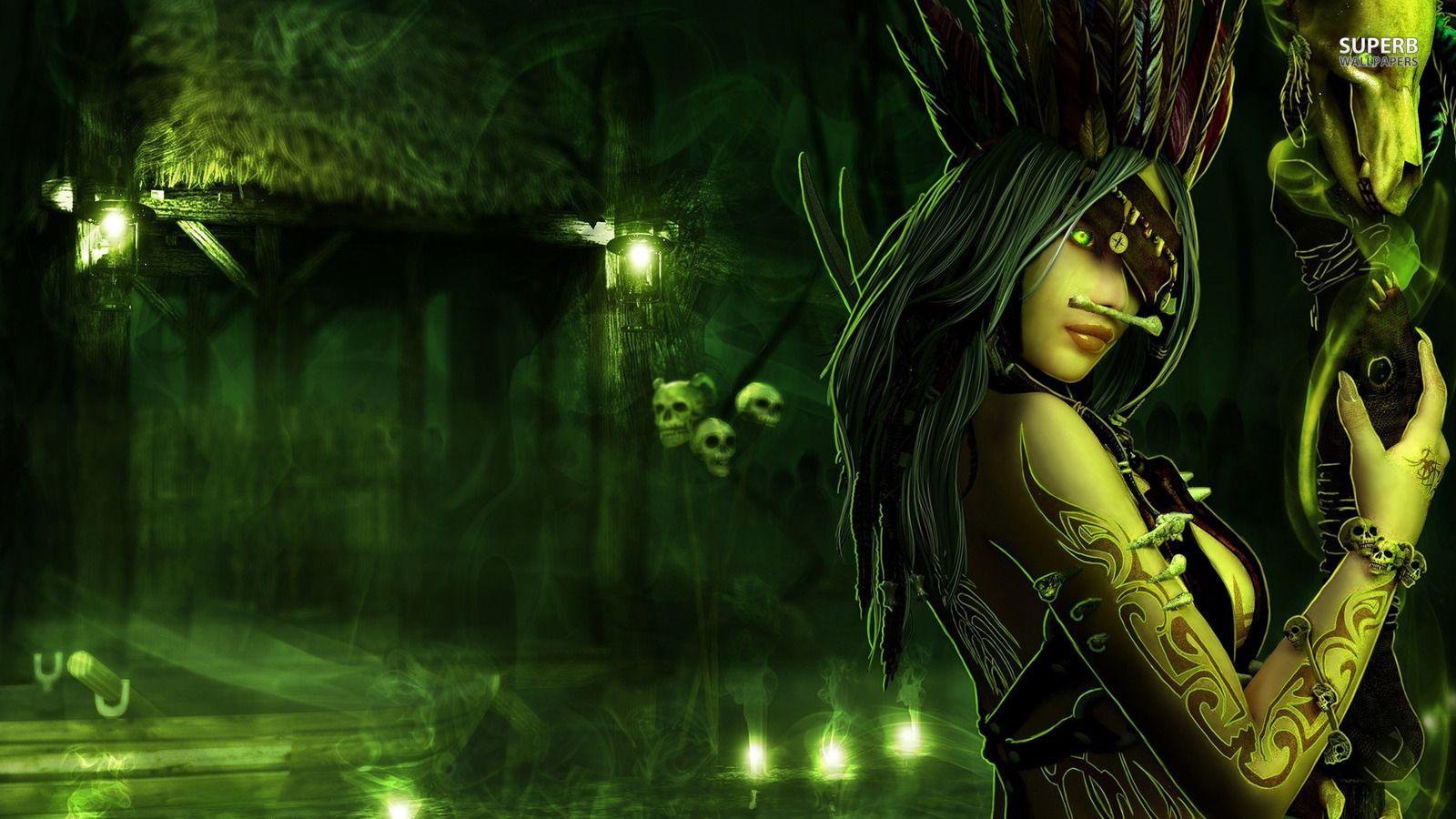 Voodoo Priestess wallpaper. Voodoo. Witch picture, Mysterious