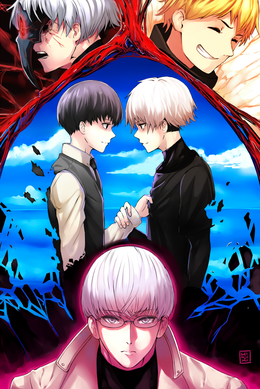 Melo Kyuba Tokyo Kushure Arima Kishou Kaneki Ken Fanart From Pixiv Pixiv  Fanart Tokyo Ghoul wallpaper | 3508x2480 | 1165456 | WallpaperUP