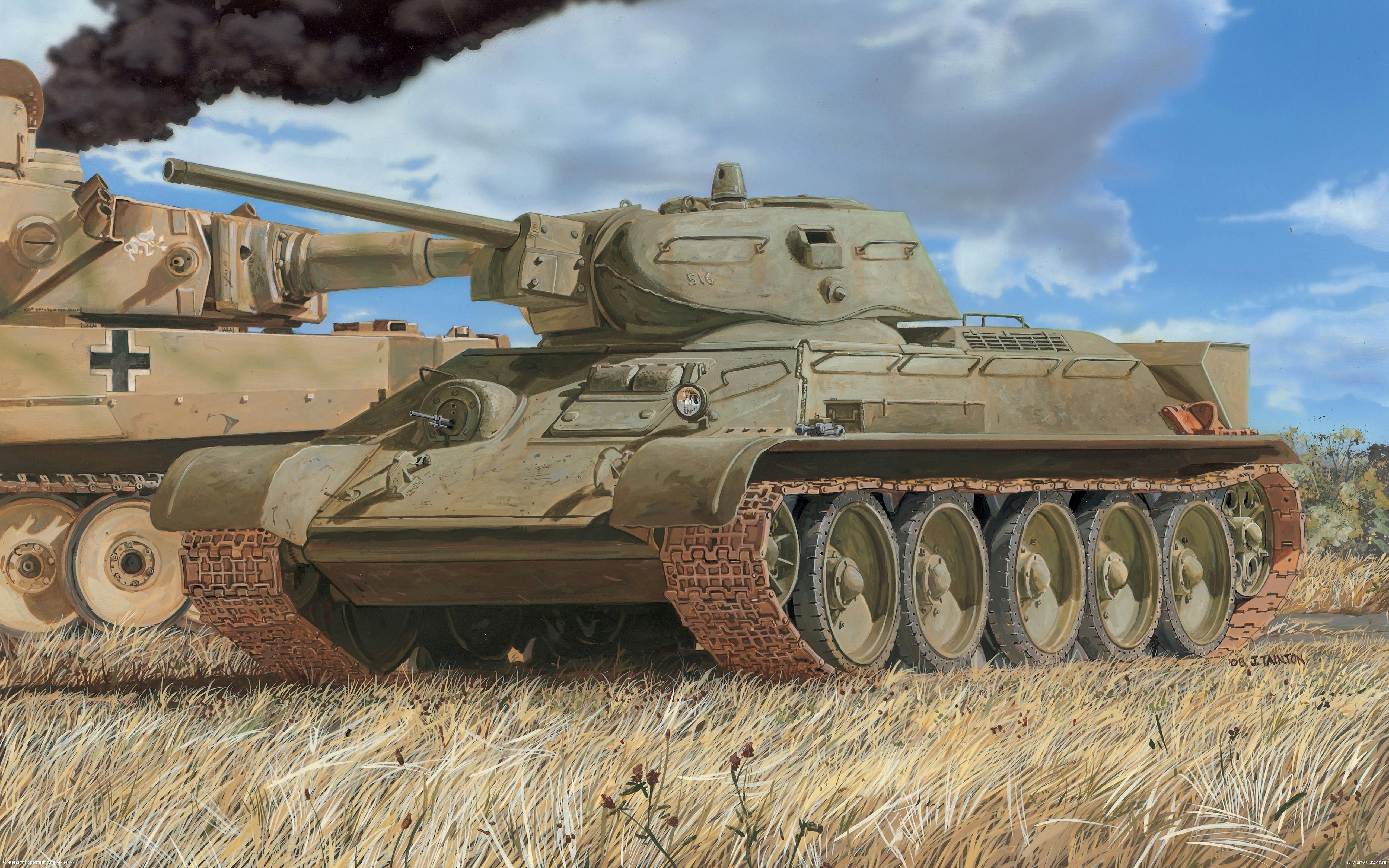 Photo Tanks Painting Art Army 5120x3200